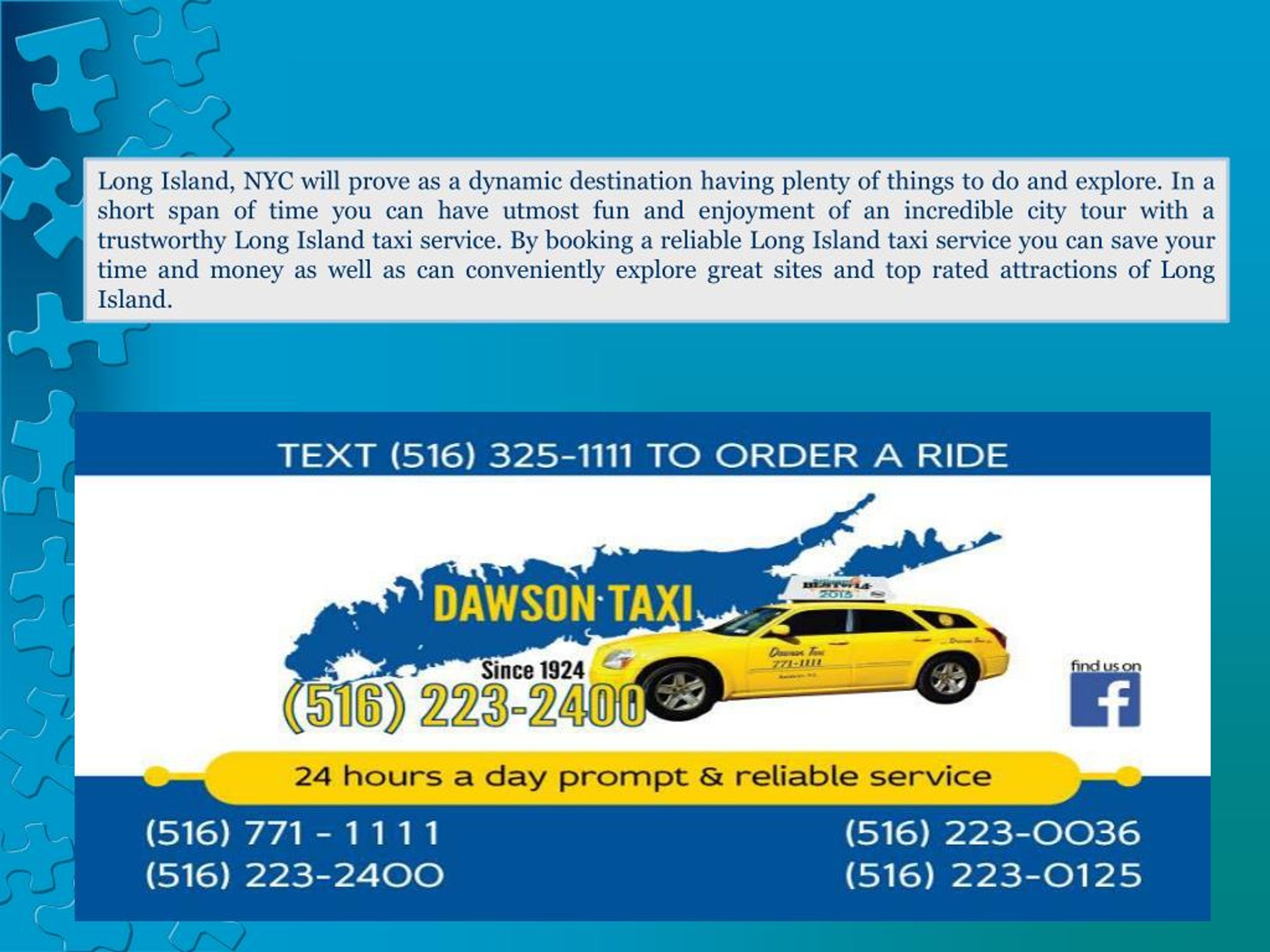 PPT Exceptional City Tour with Reliable Long Island Taxi Service