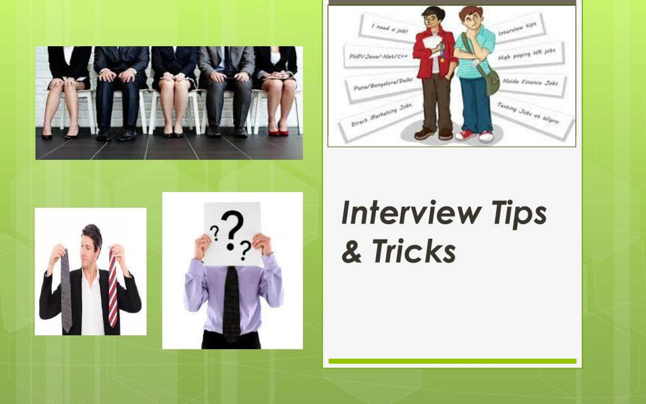 PPT Interview Tips & Tricks PowerPoint Presentation ID7184572