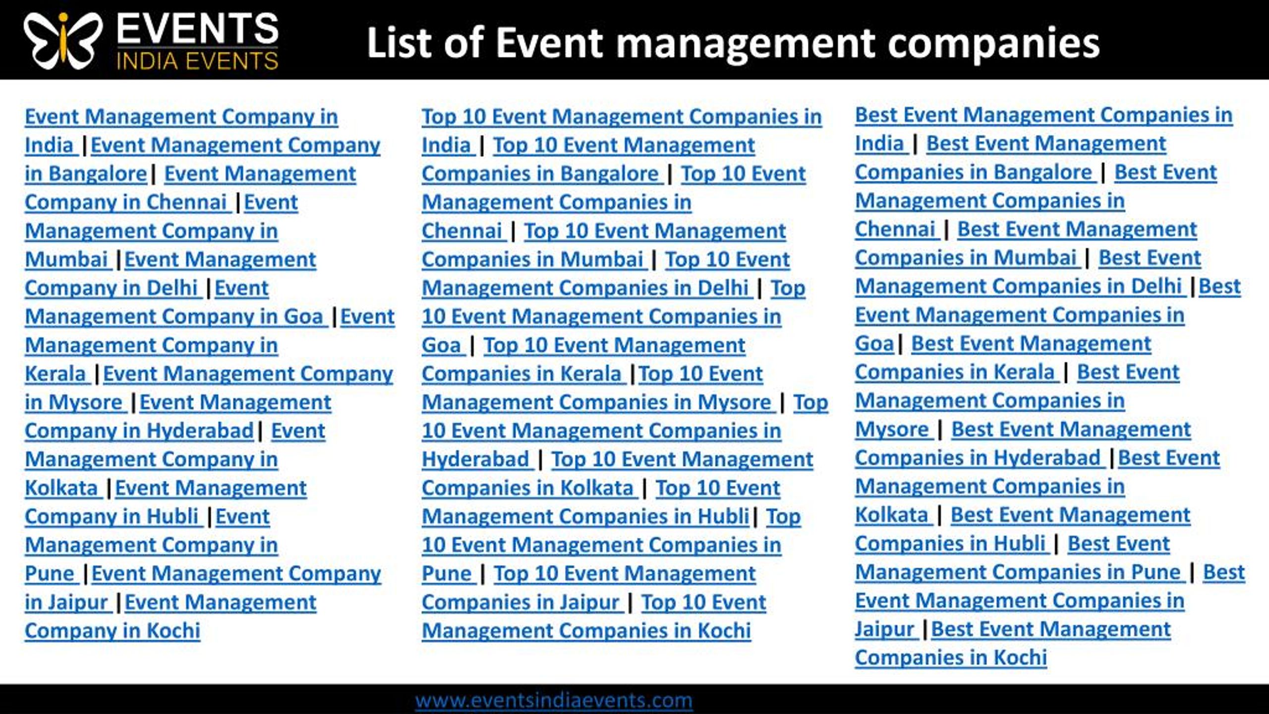PPT Event management company in India PowerPoint Presentation, free
