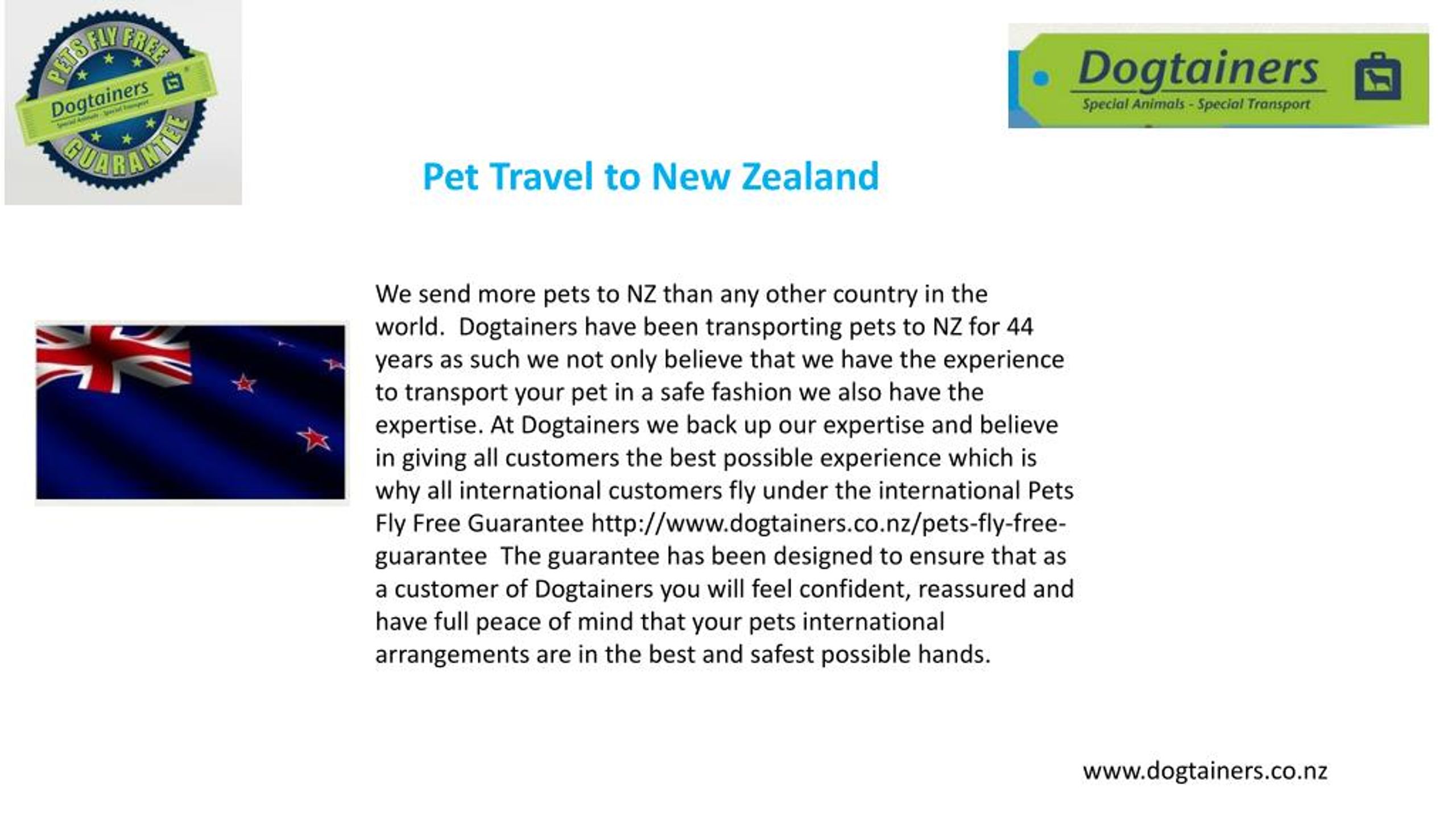 PPT International Pet Transport Service PowerPoint Presentation, free