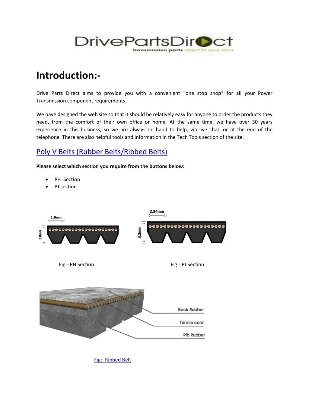 PPT Rubber V Belts Drive Parts Direct PowerPoint Presentation, free