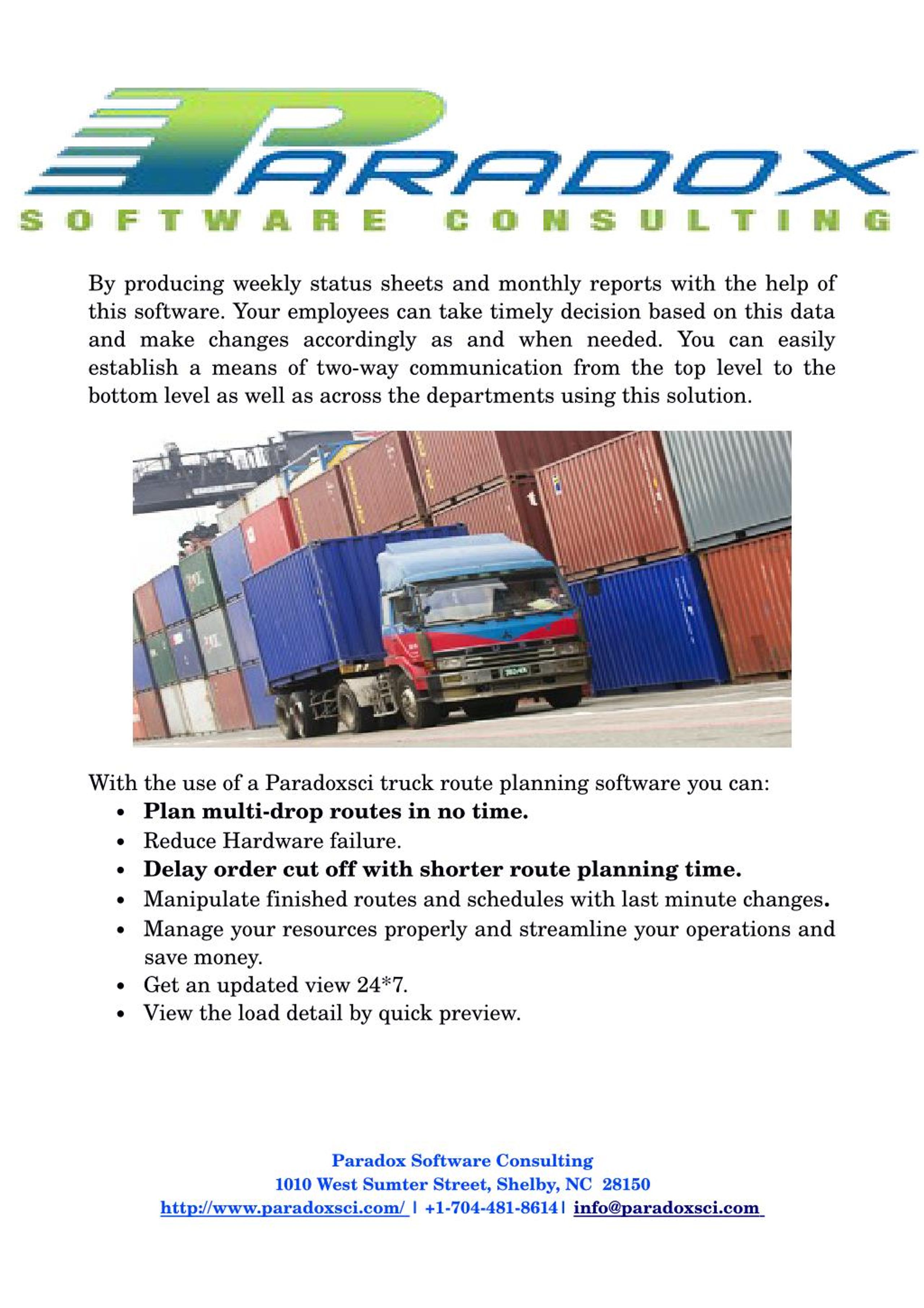PPT Advantages Of Truck Route Planning Software! PowerPoint