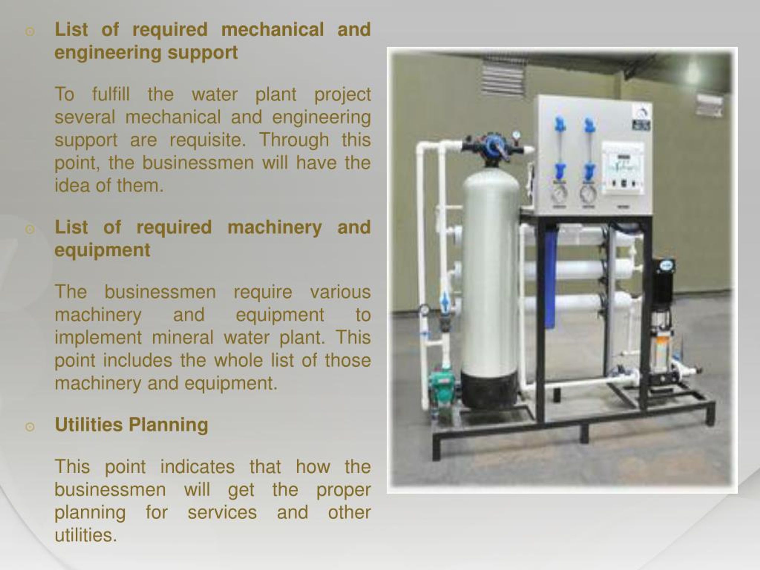 PPT Refer Mineral Water Plant Project Report PowerPoint Presentation