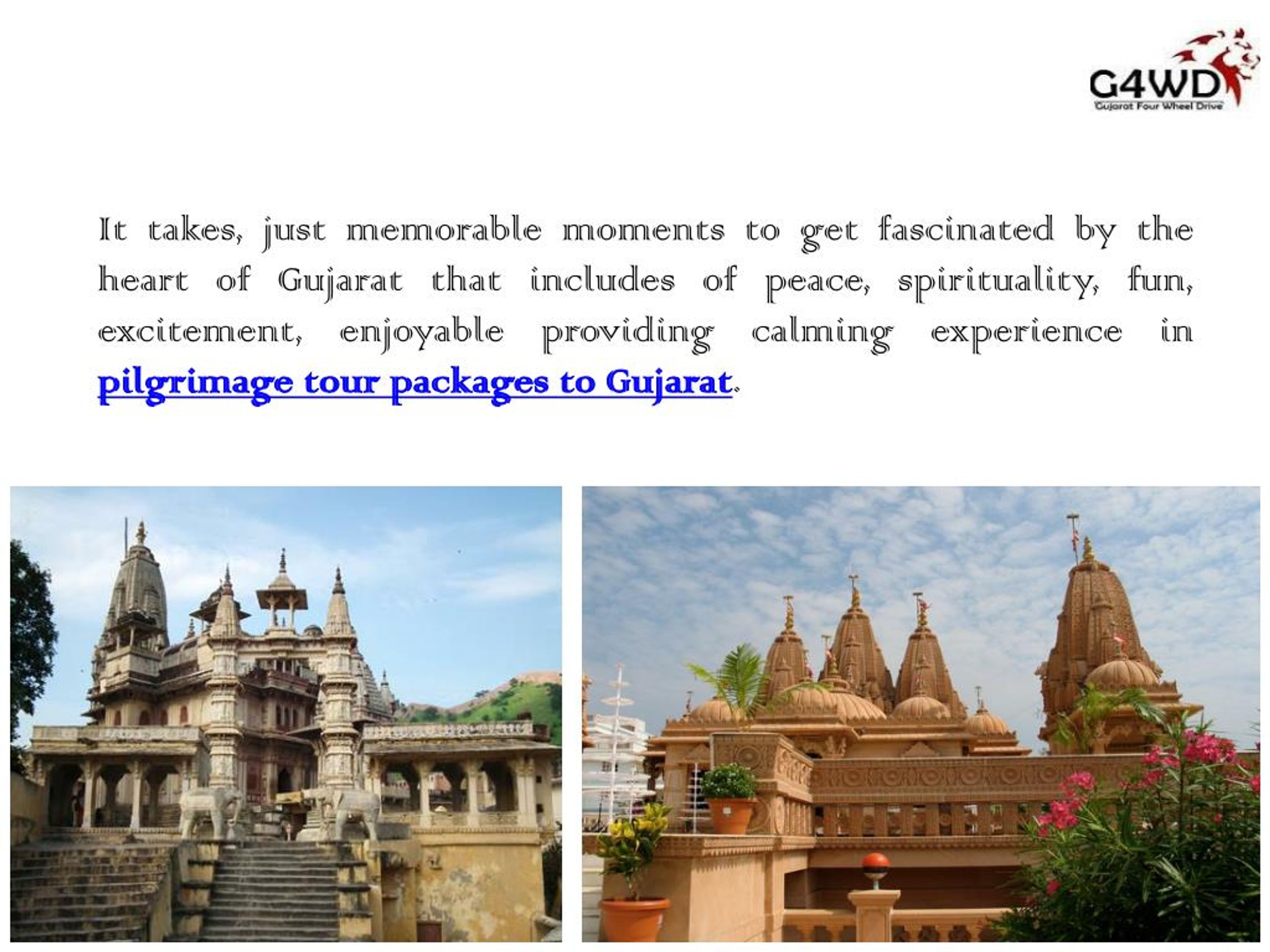 PPT Gujarat Pilgrimage Tour Packages to Explore Culture, Heritage