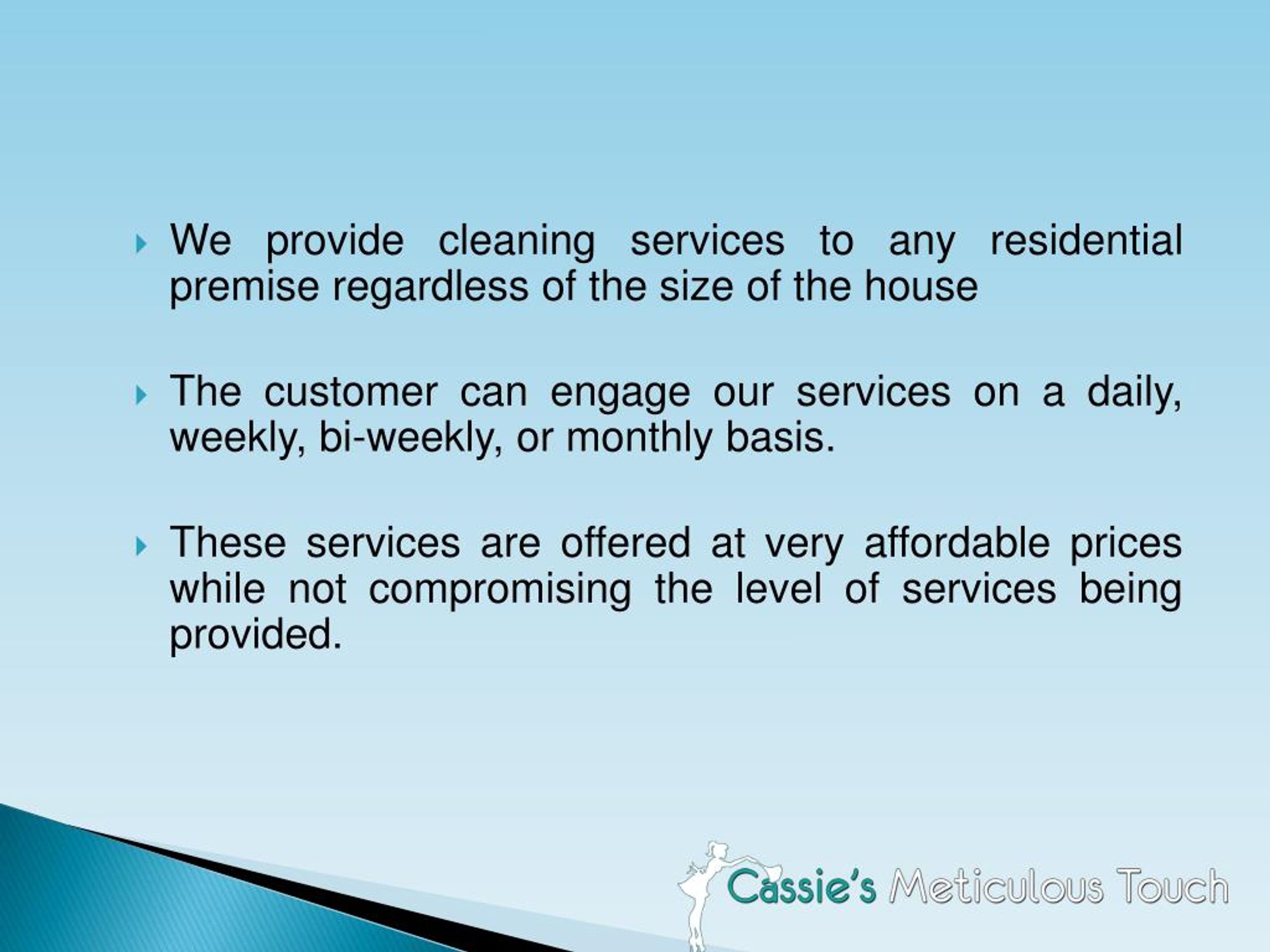 PPT Professional House Cleaning Ocala Services by Cassie’s Meticulous