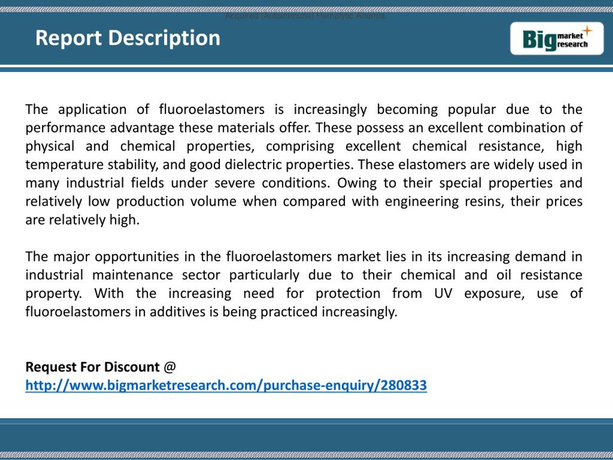 PPT Fluoroelastomers Market Global Trends and Forecast to 2019