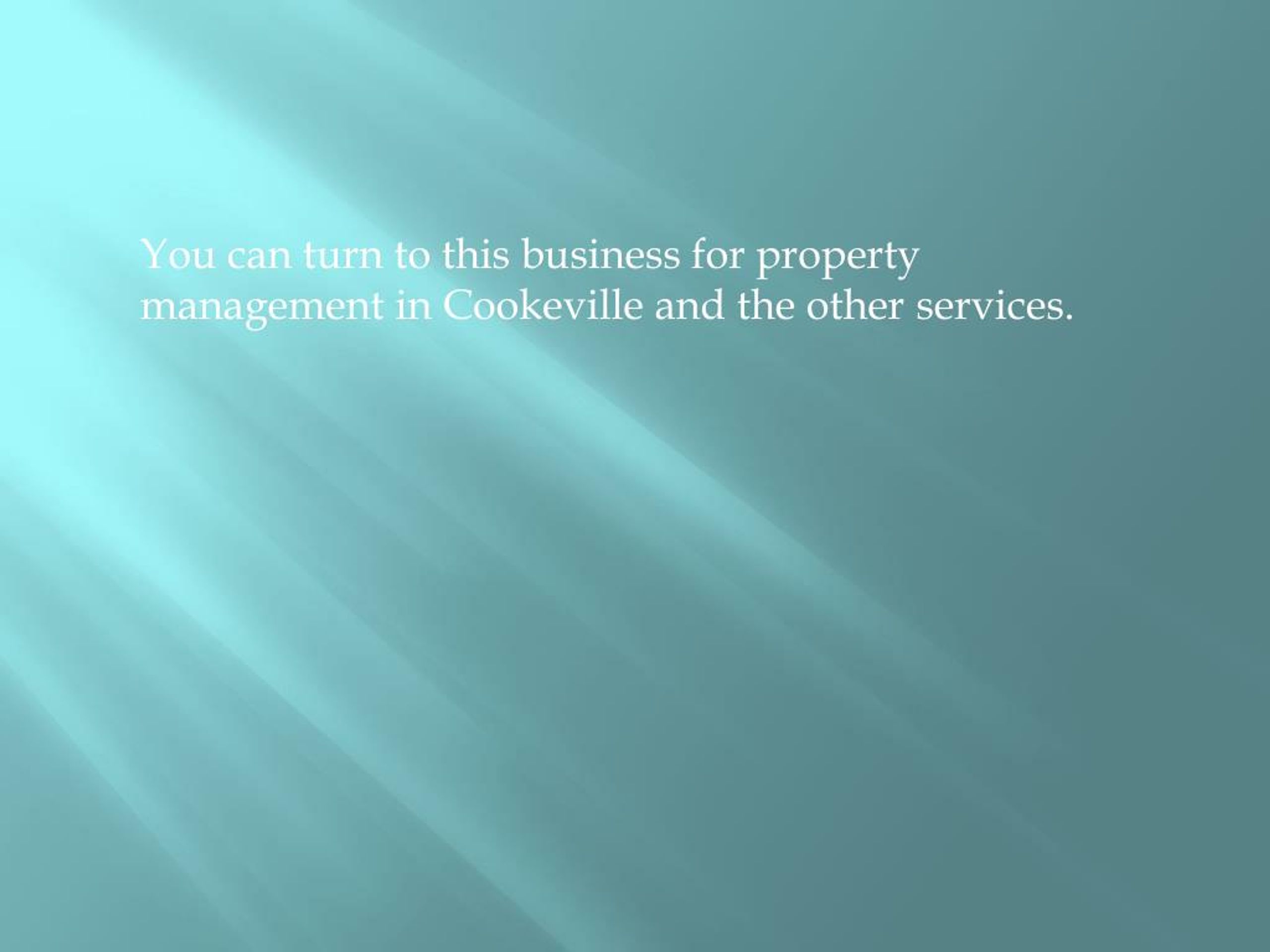 PPT Property Management in Cookeville Reasons for Hiring a Property