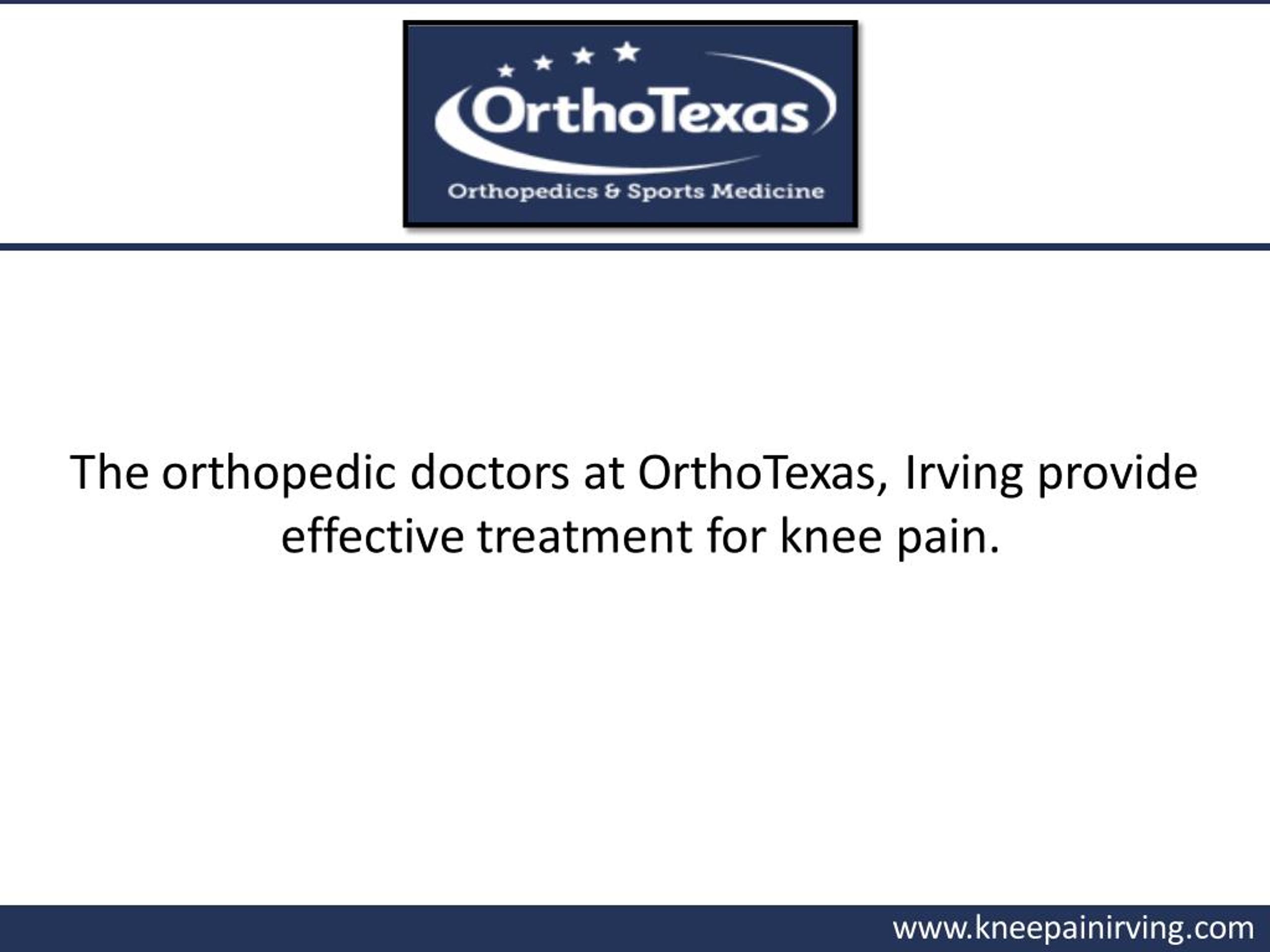 PPT Knee Pain Treatment In Irving, TX PowerPoint Presentation, free download ID7191186