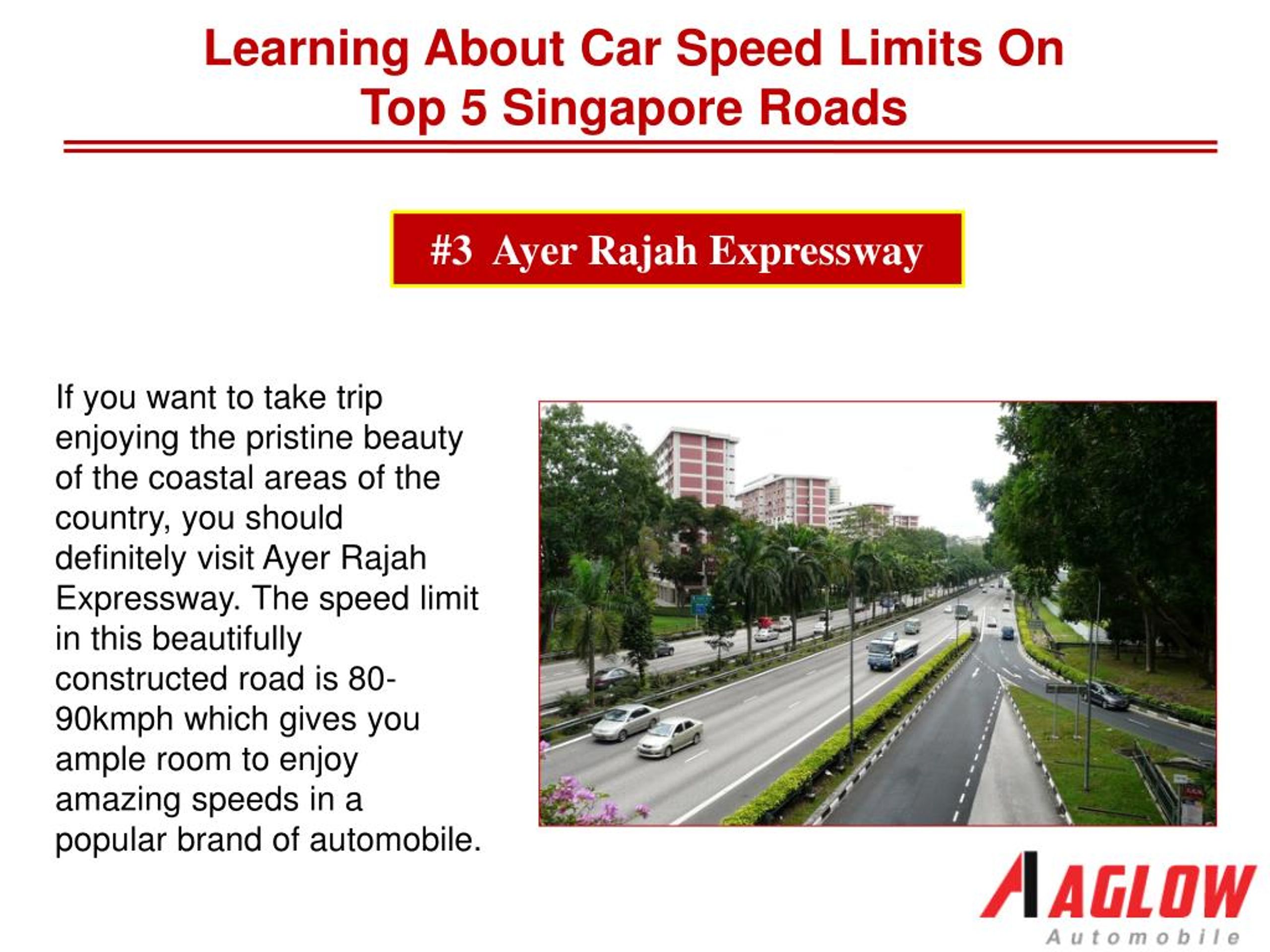 PPT Learning about car speed limits on top 5 Singapore roads