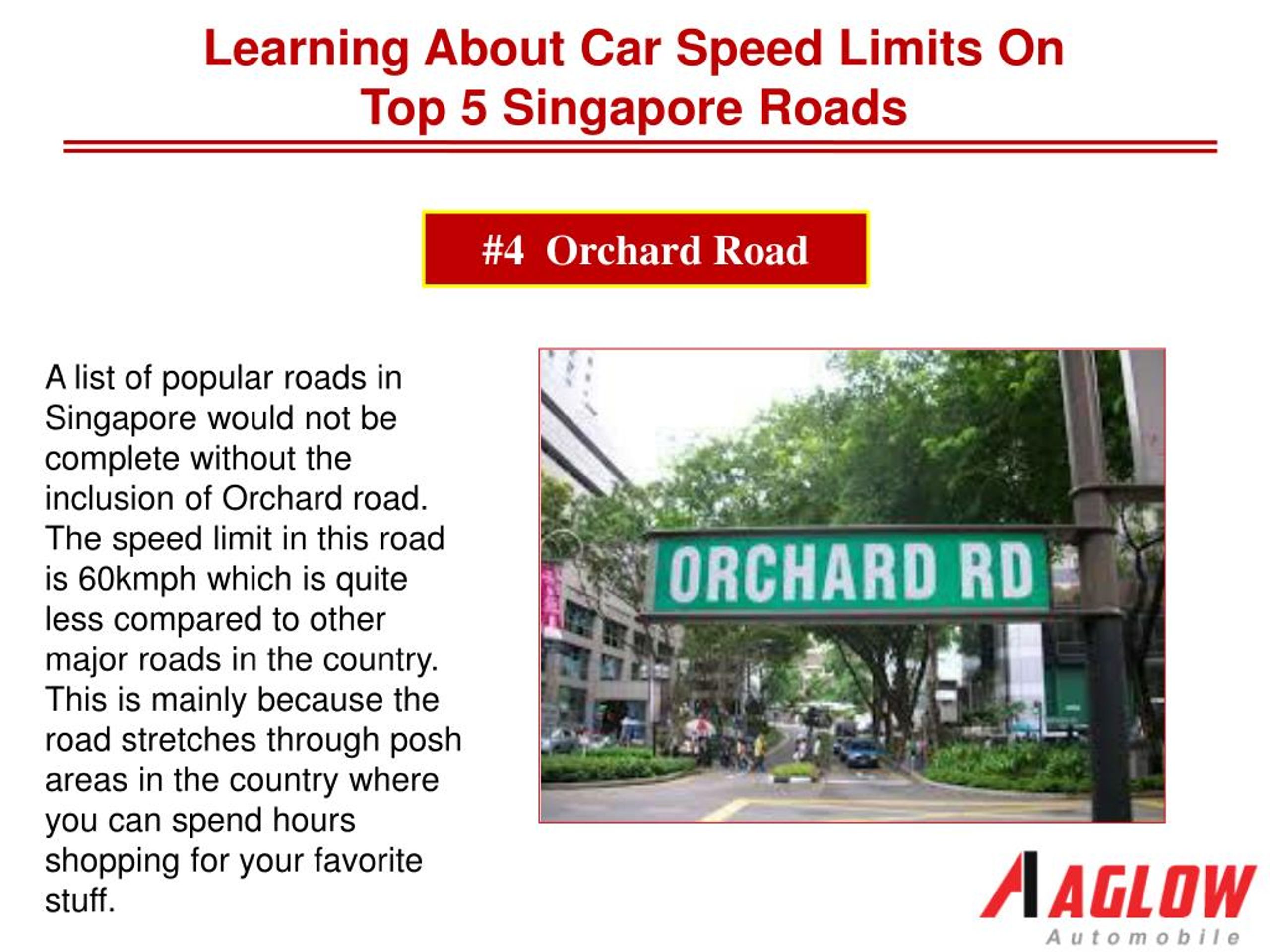 PPT Learning about car speed limits on top 5 Singapore roads