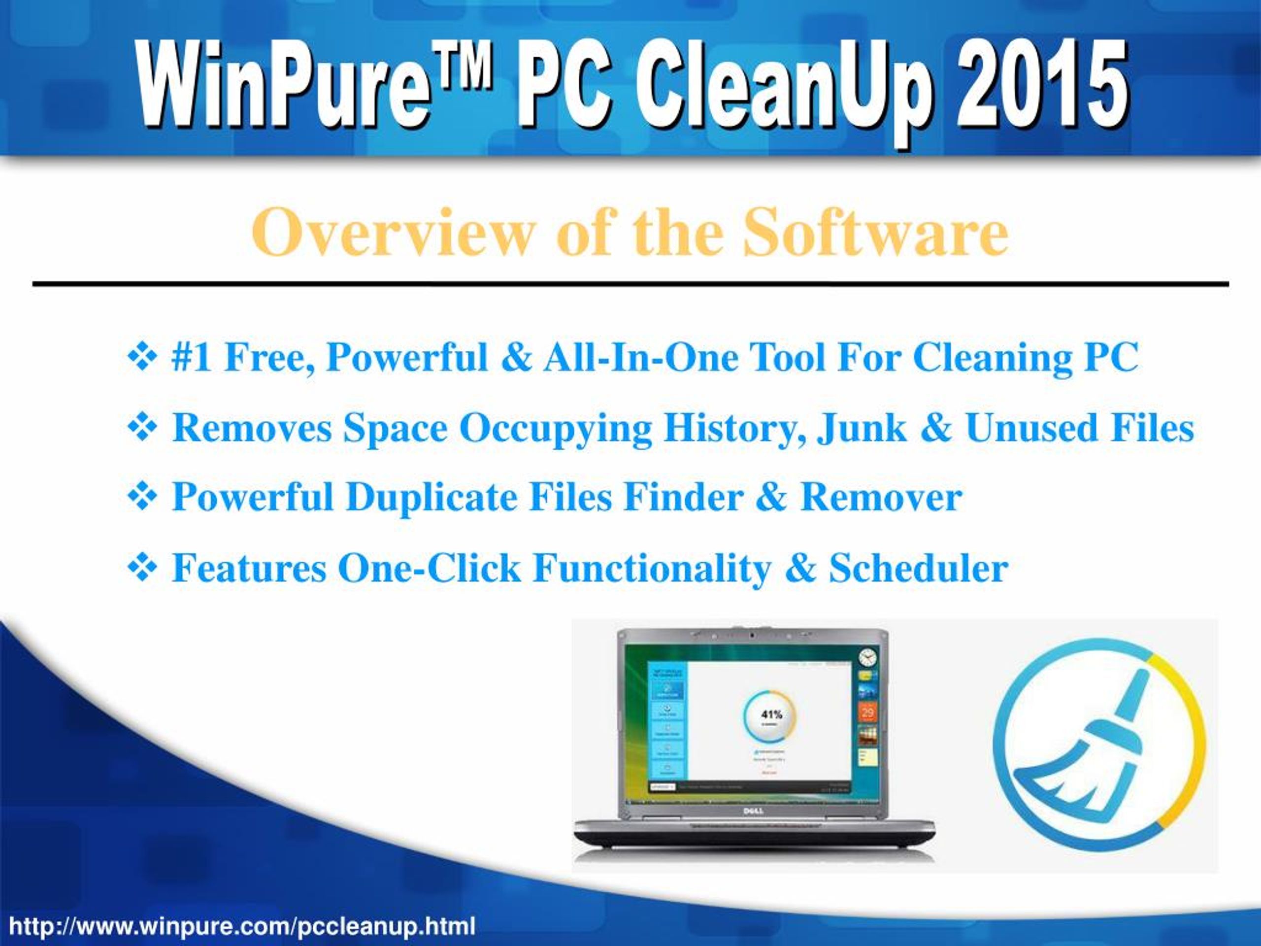 PPT WinPure Computer Clean Up Software Free Trial PowerPoint