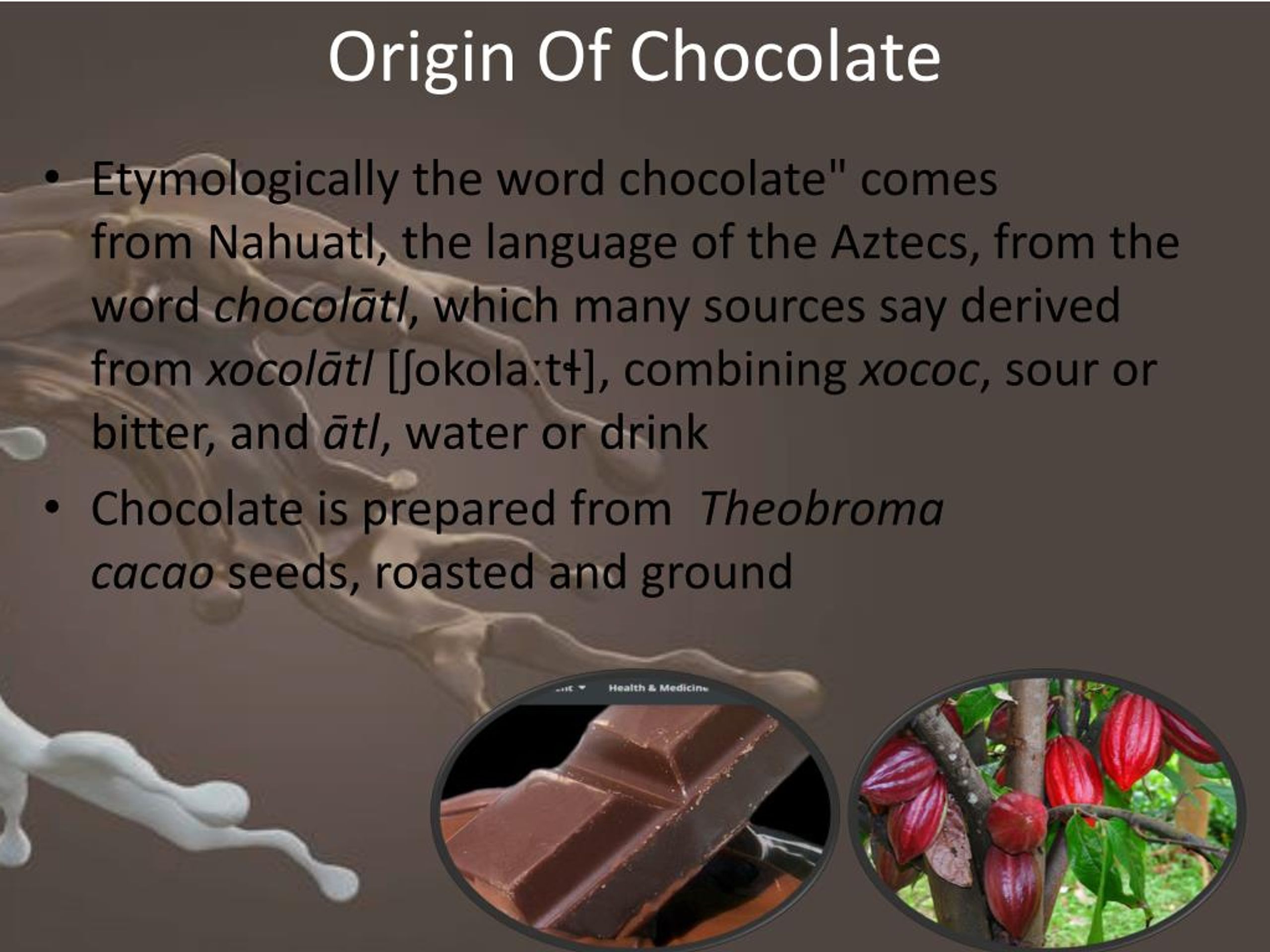 PPT Know more about chocolate PowerPoint Presentation, free download