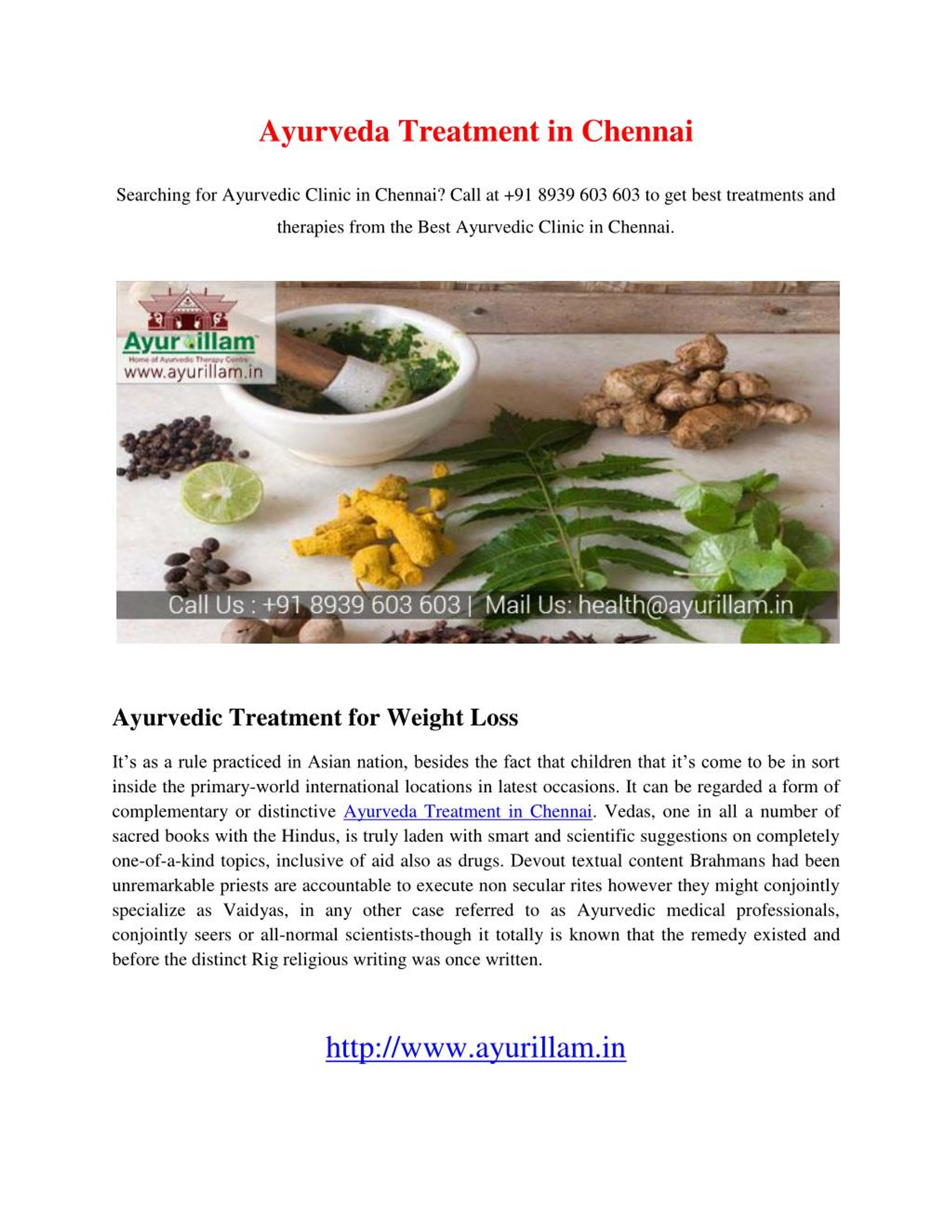 PPT Ayurveda Treatment in Chennai PowerPoint Presentation, free download ID7199202