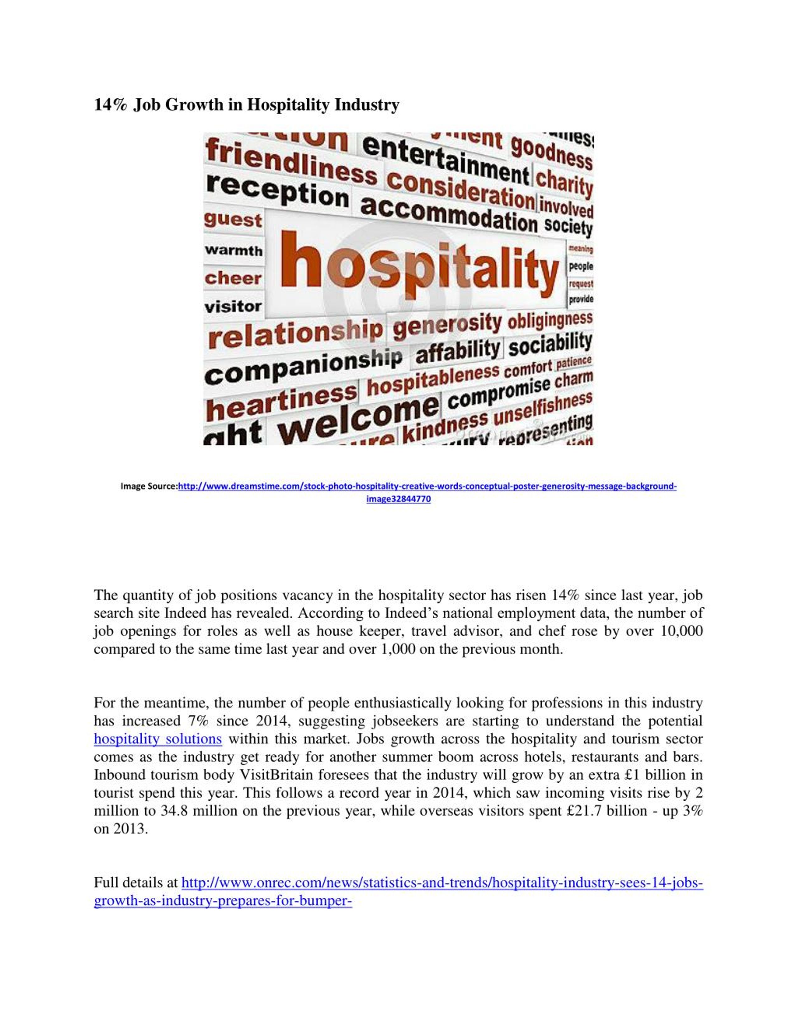 PPT Growth of Job Opportunities in Hospitality Industry PowerPoint