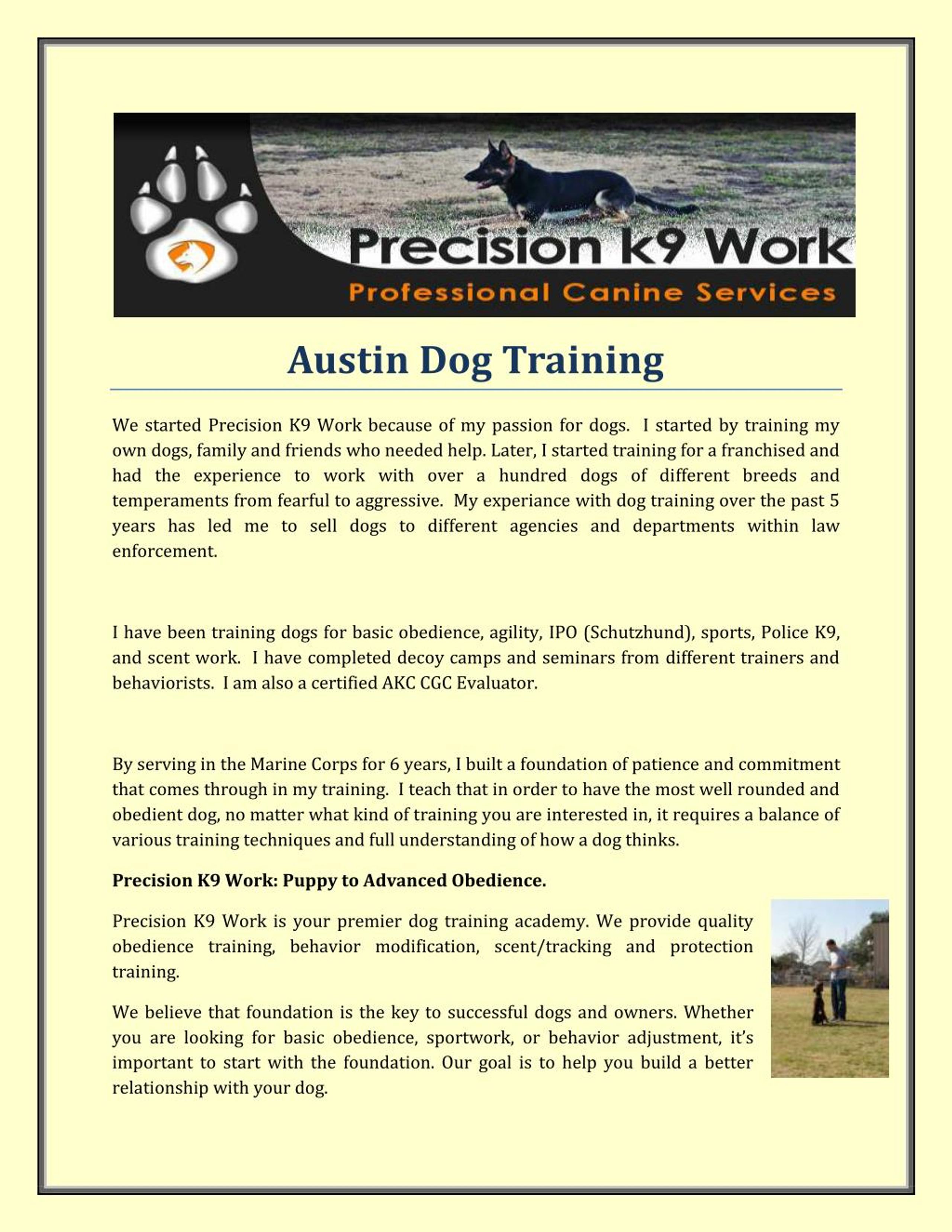 PPT Austin Dog Training PowerPoint Presentation, free download ID
