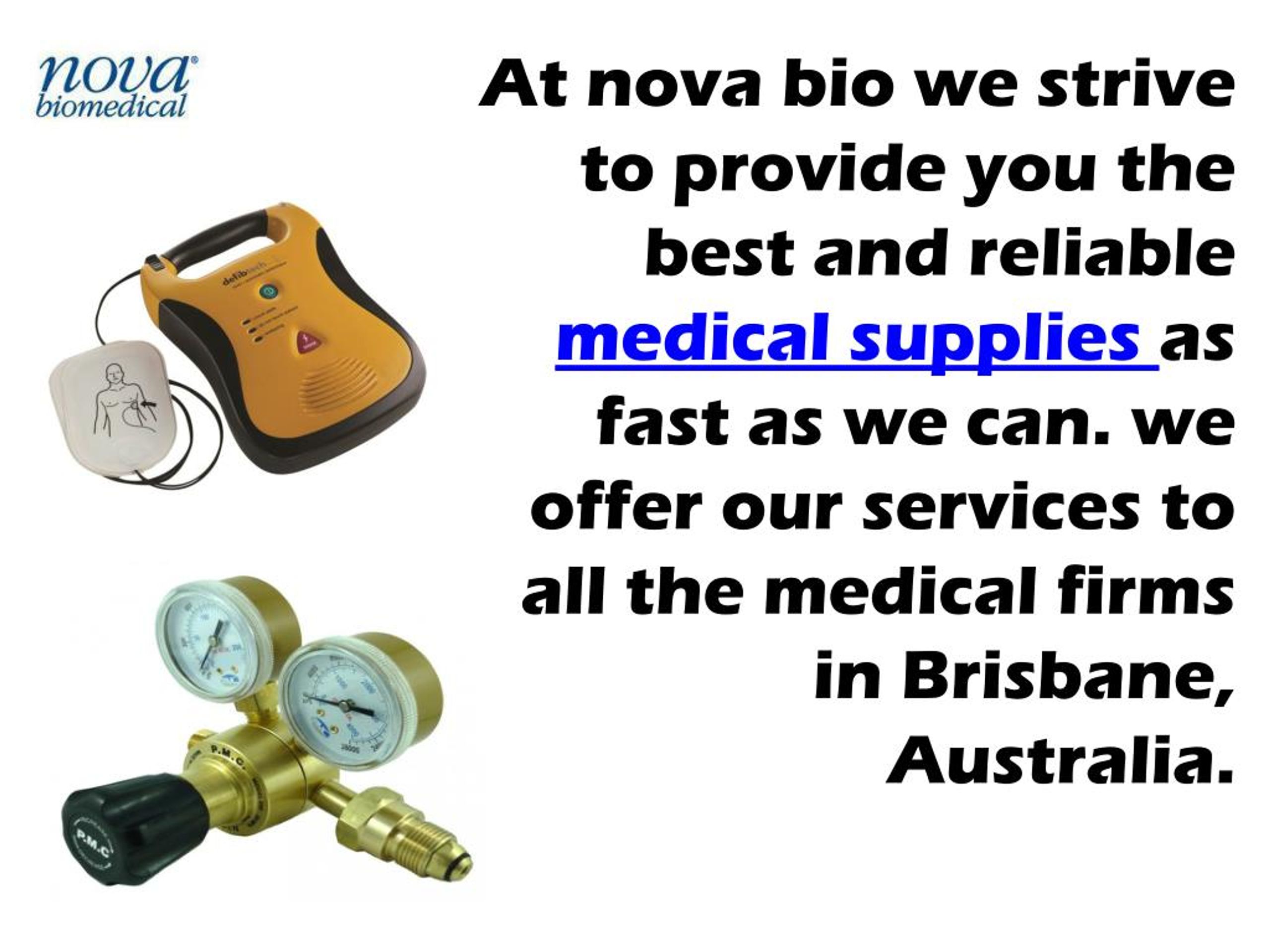 PPT Nova Bio Medical Supplies PowerPoint Presentation, free download