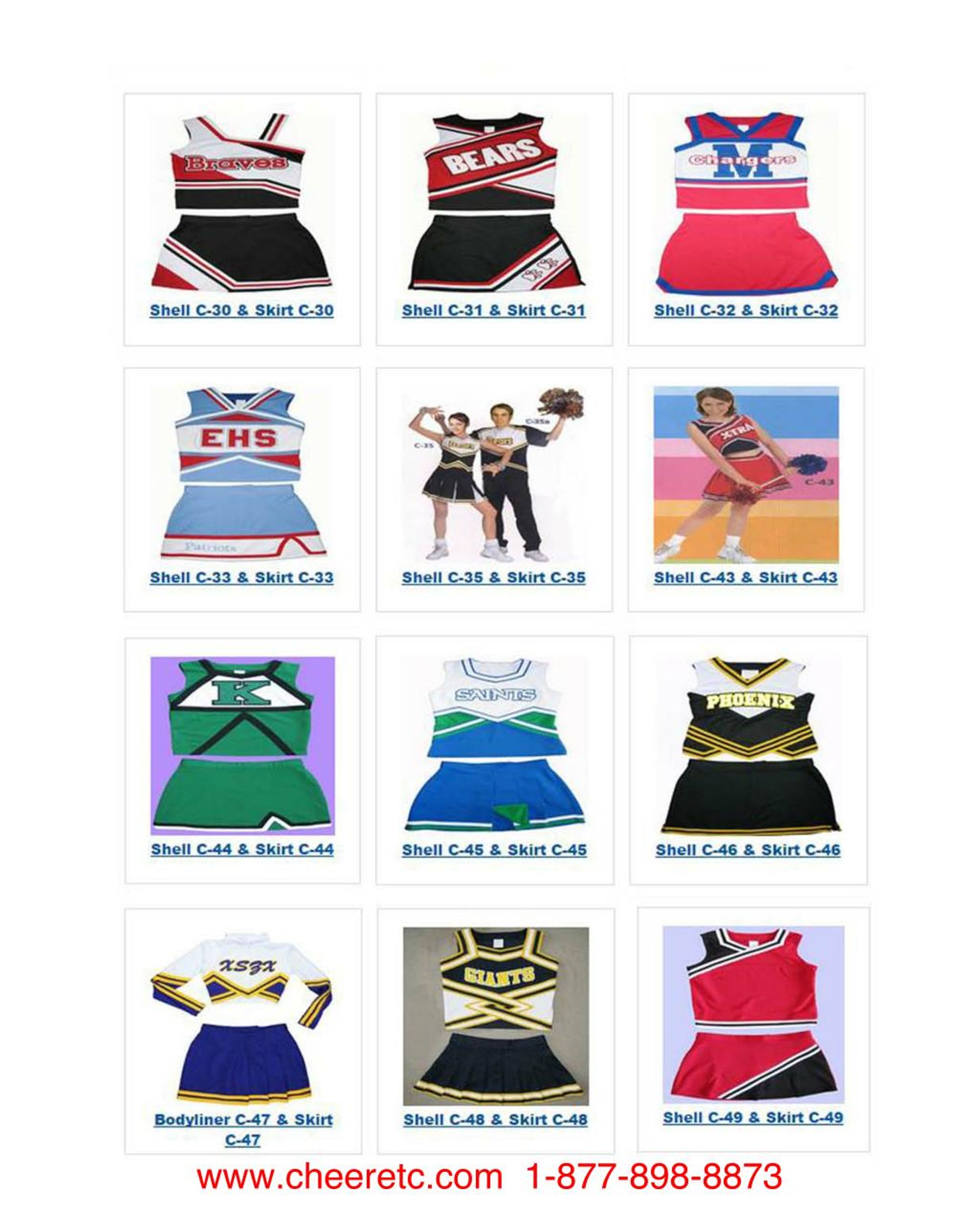 PPT Cheerleading Uniform Catalog PowerPoint Presentation, free