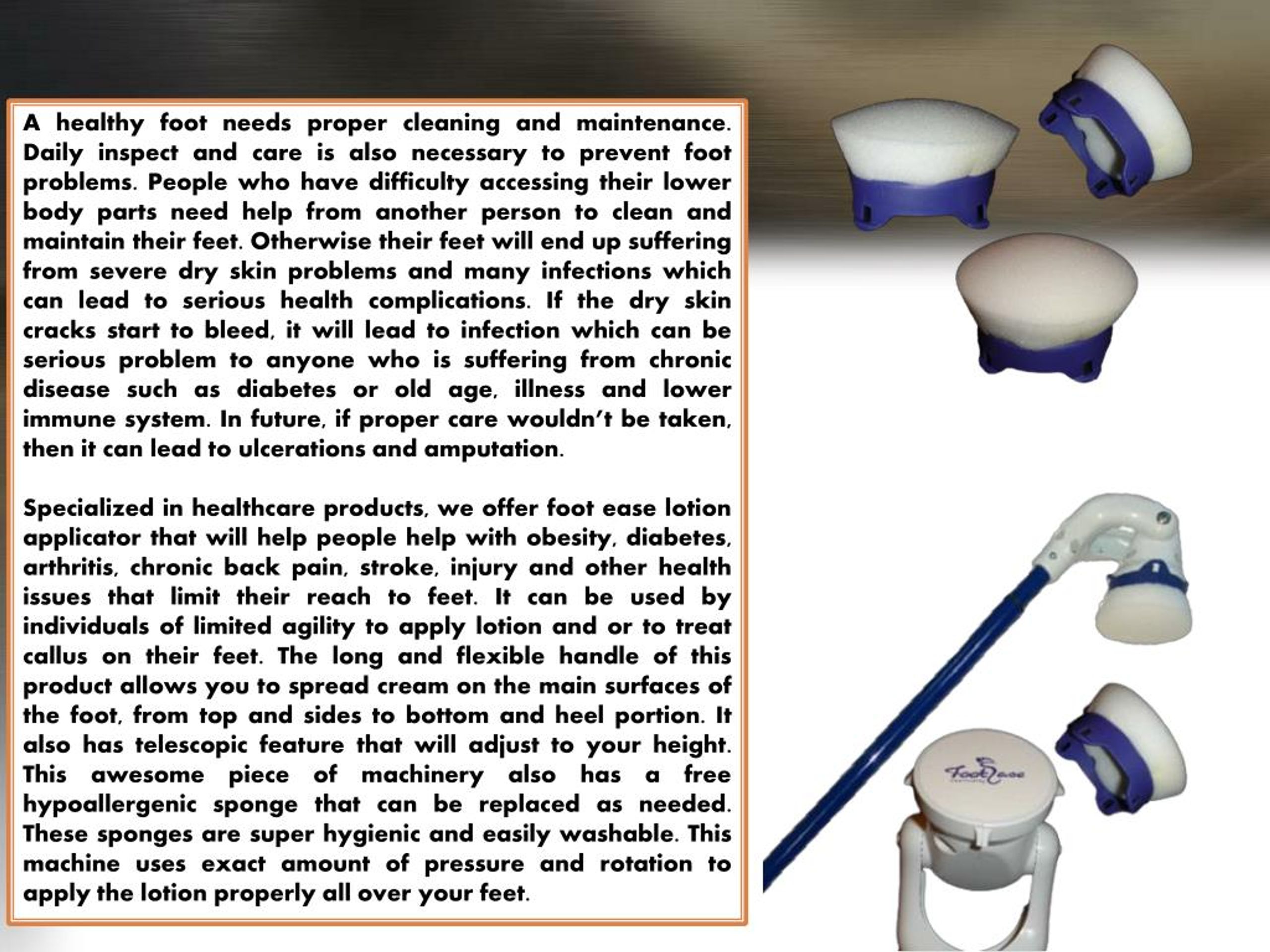 PPT Why to Use a Foot Ease Lotion Applicator PowerPoint Presentation