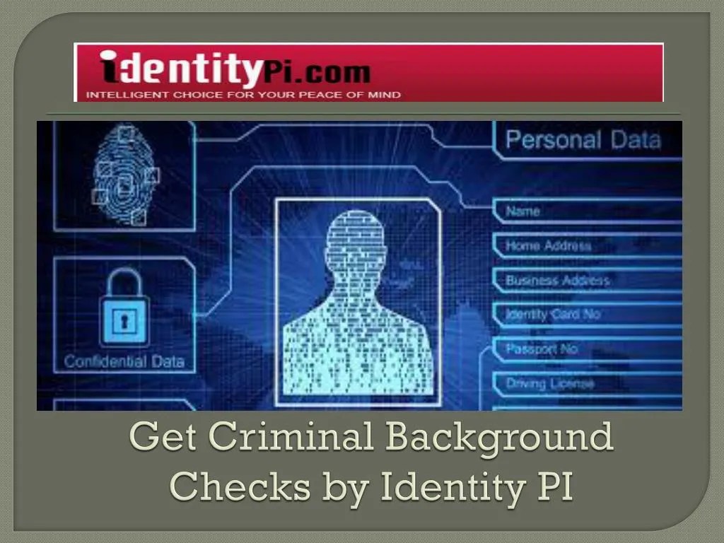 PPT Get Criminal Background Checks by Identity PI PowerPoint