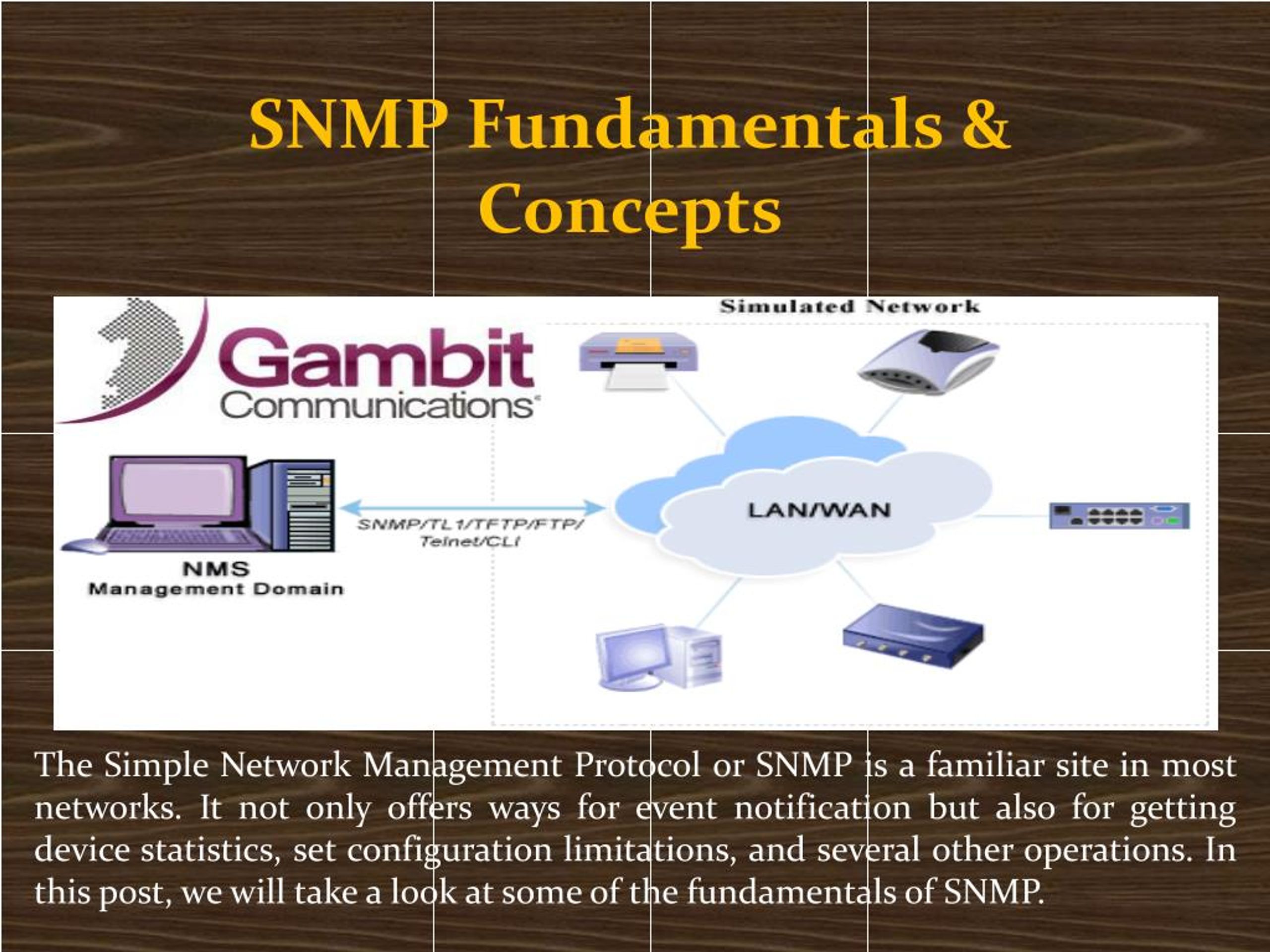 PPT SNMP Fundamentals & Concepts PowerPoint Presentation, free