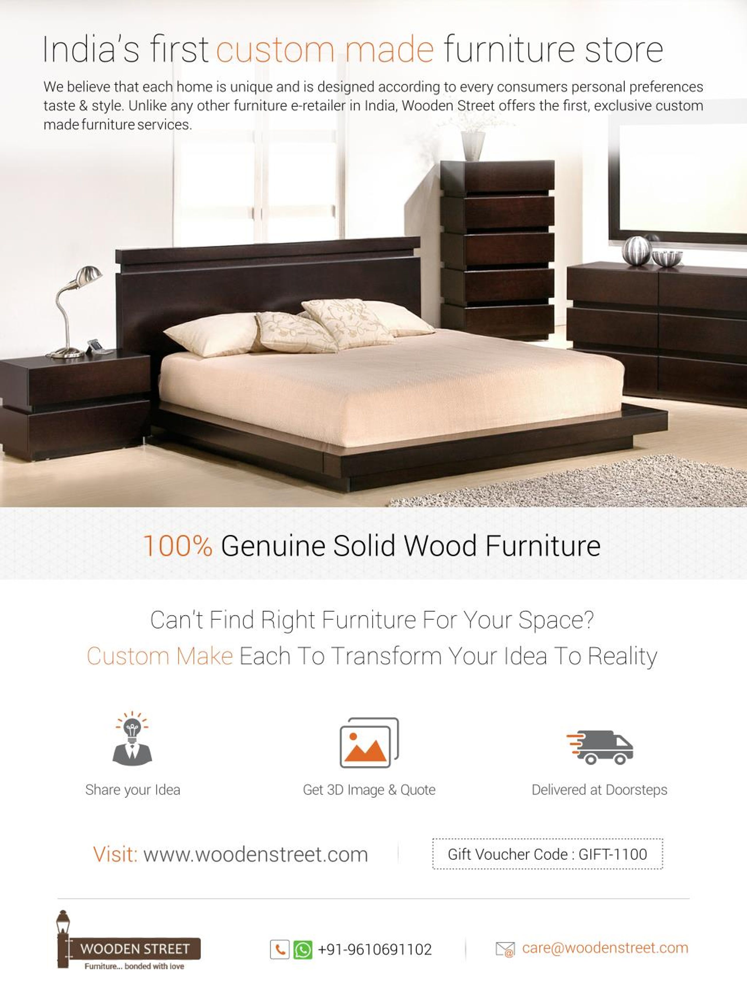 PPT India’s Finest Online wooden Furniture Store PowerPoint