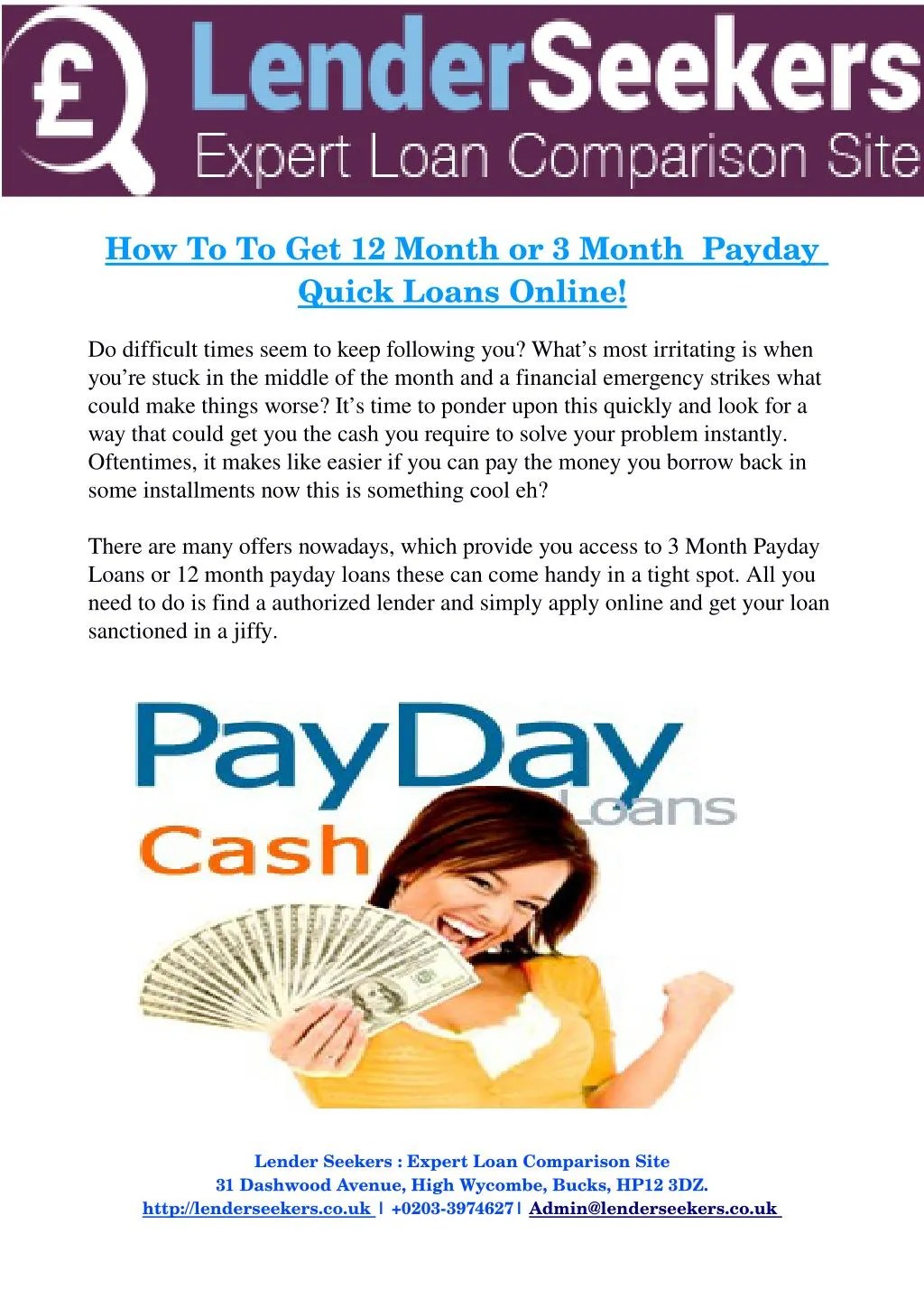 designplusform 12 Month Payday Loans No Brokers