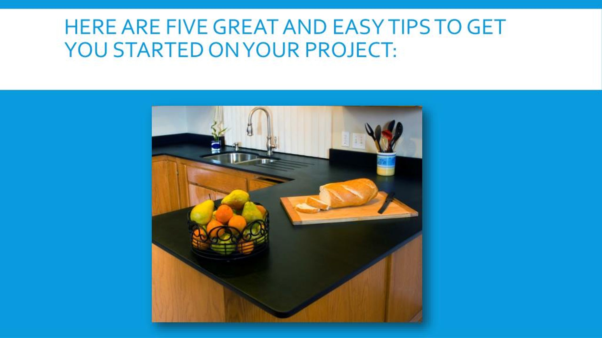 PPT 5 Tips To Spruce Up Your Kitchen Countertops PowerPoint