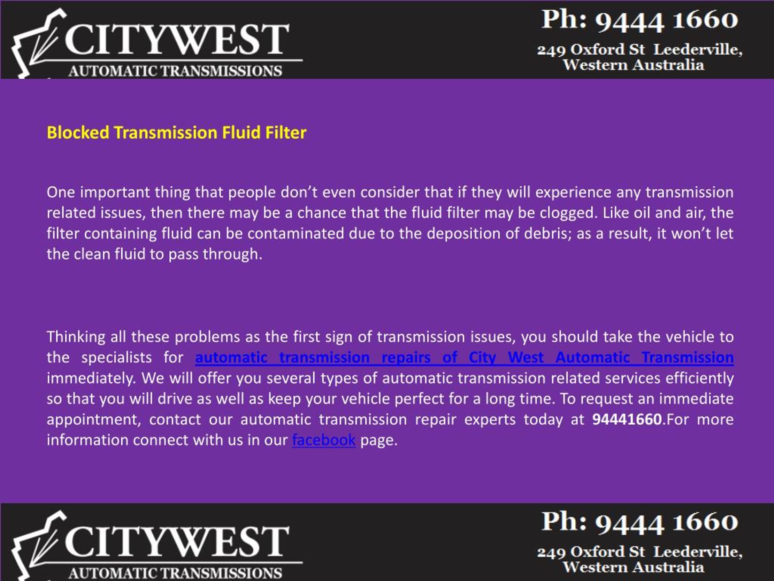 PPT Auto Transmission Perth PowerPoint Presentation, free download