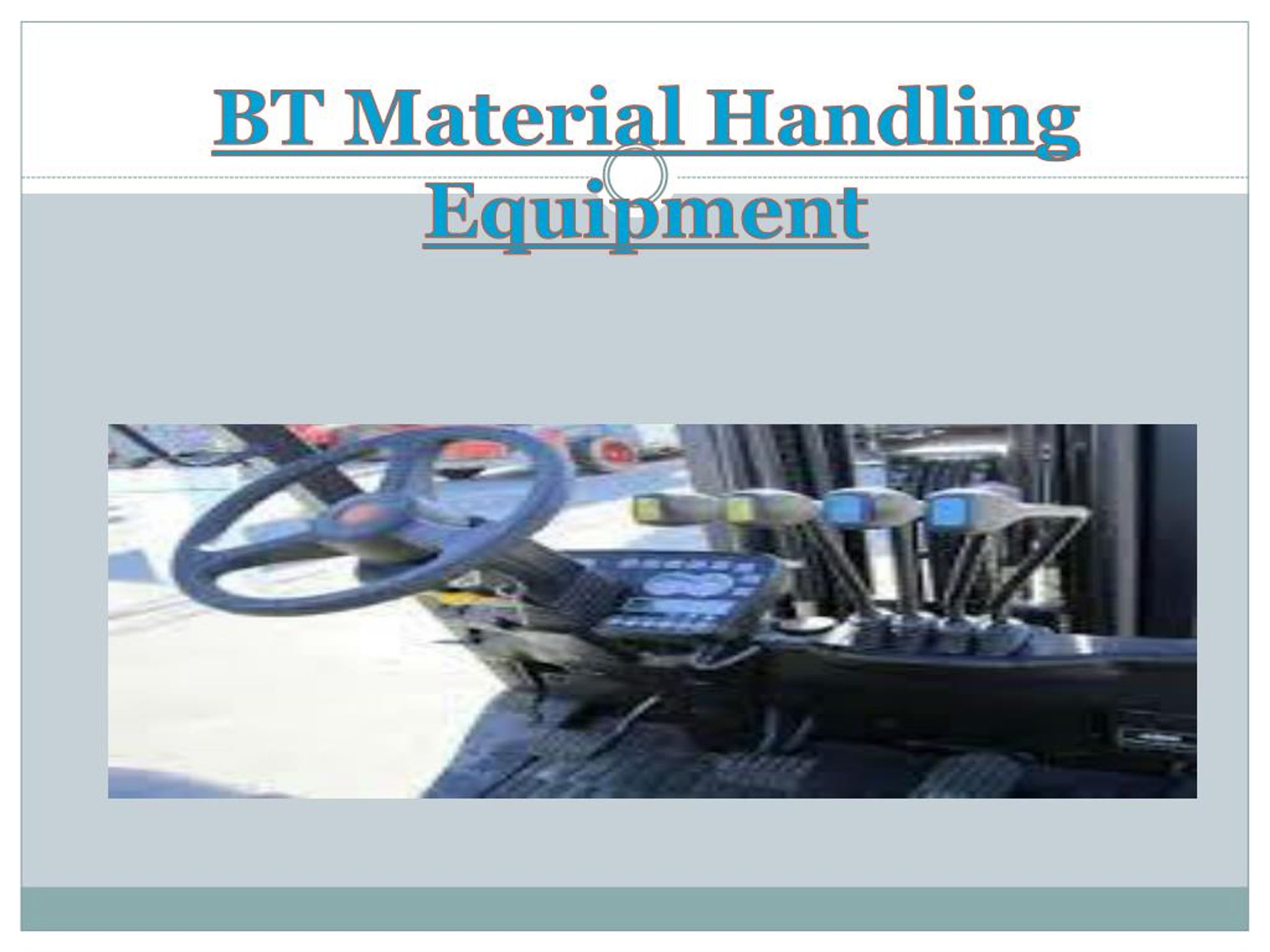 PPT Toyota Material Handling India Forklift Manufacturer India