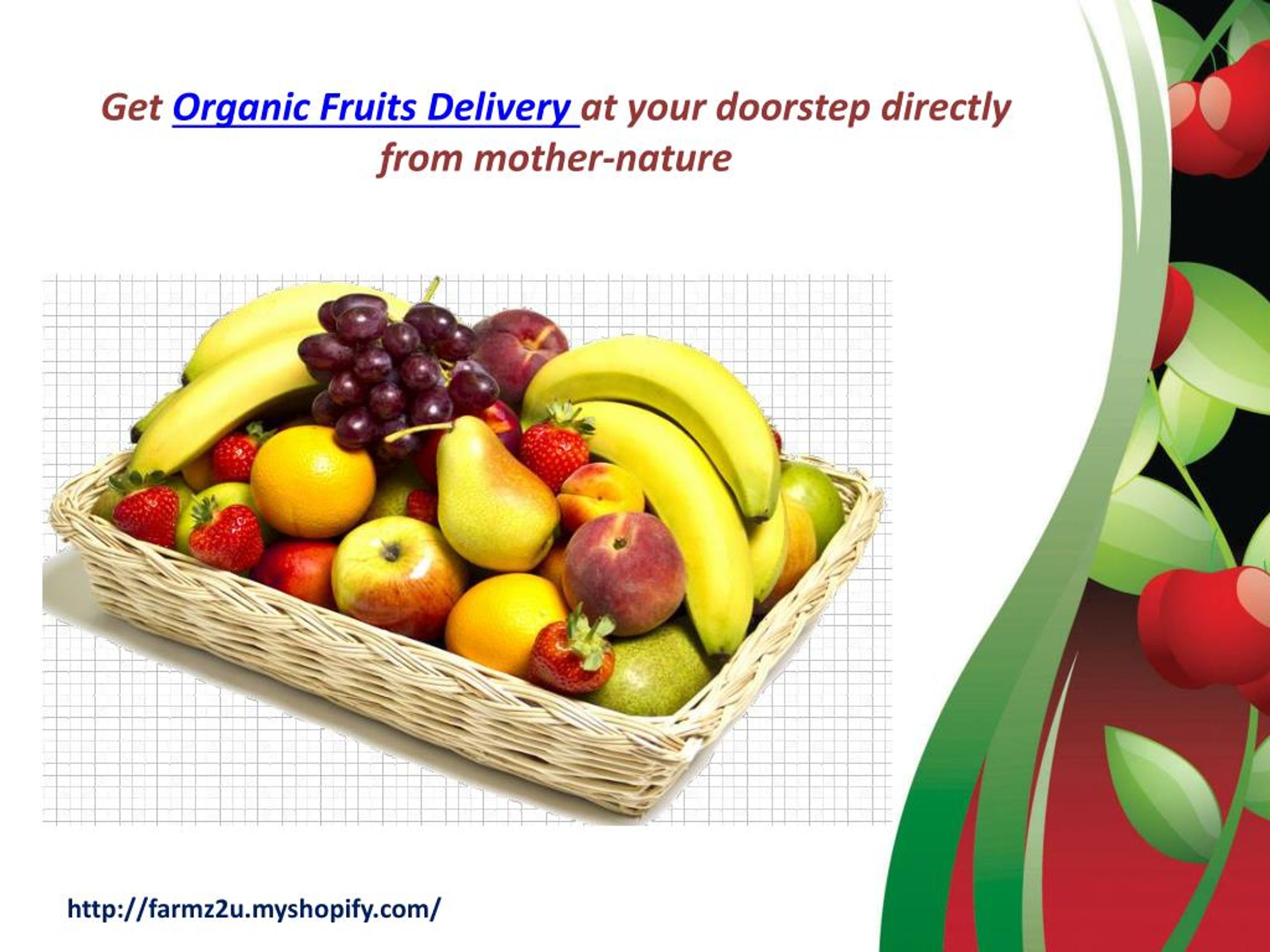PPT Farm Produce Organic Fruit Delivery PowerPoint Presentation, free