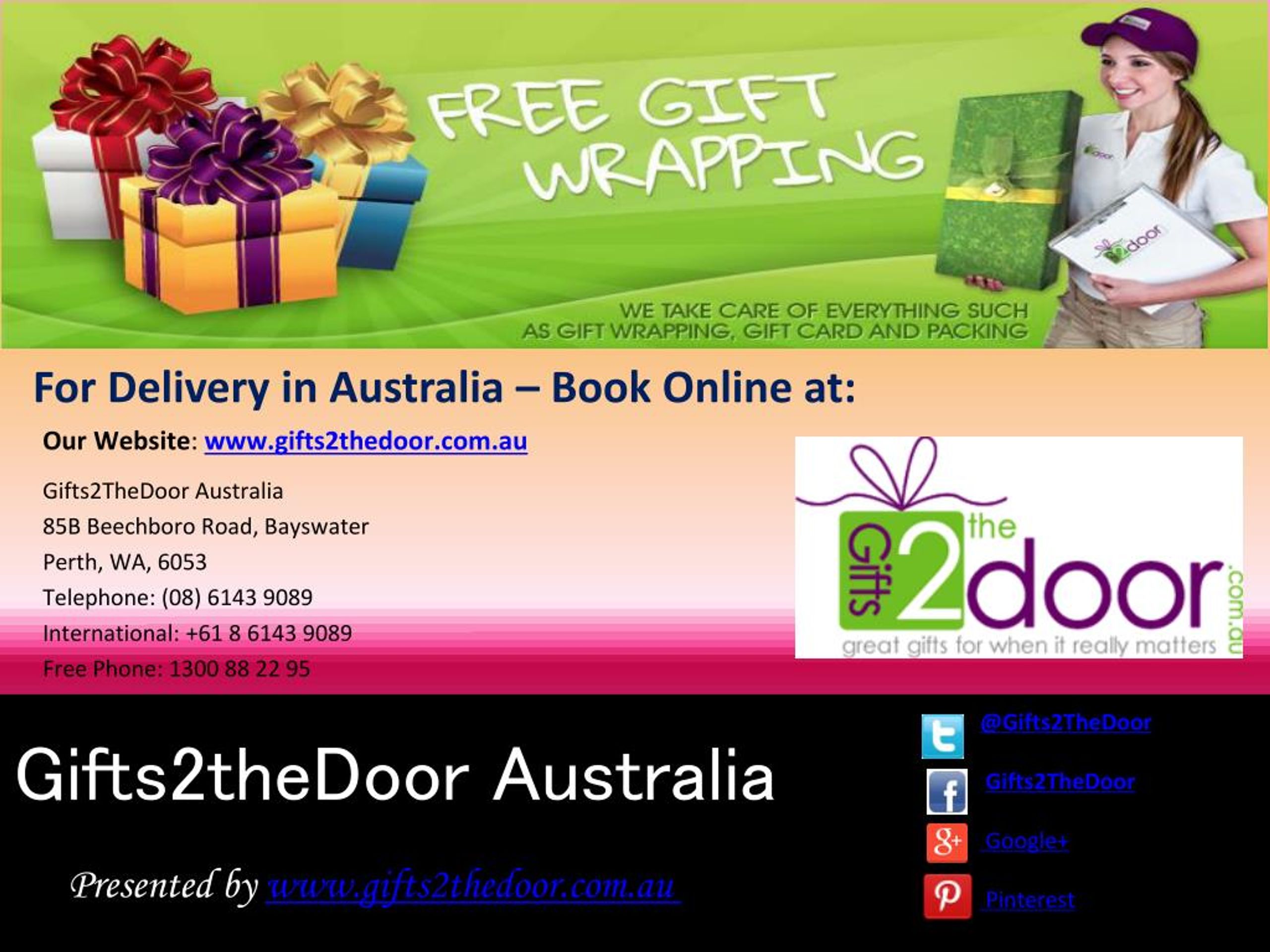 PPT Gift Delivery Melbourne Australia Gifts 2 The Door PowerPoint