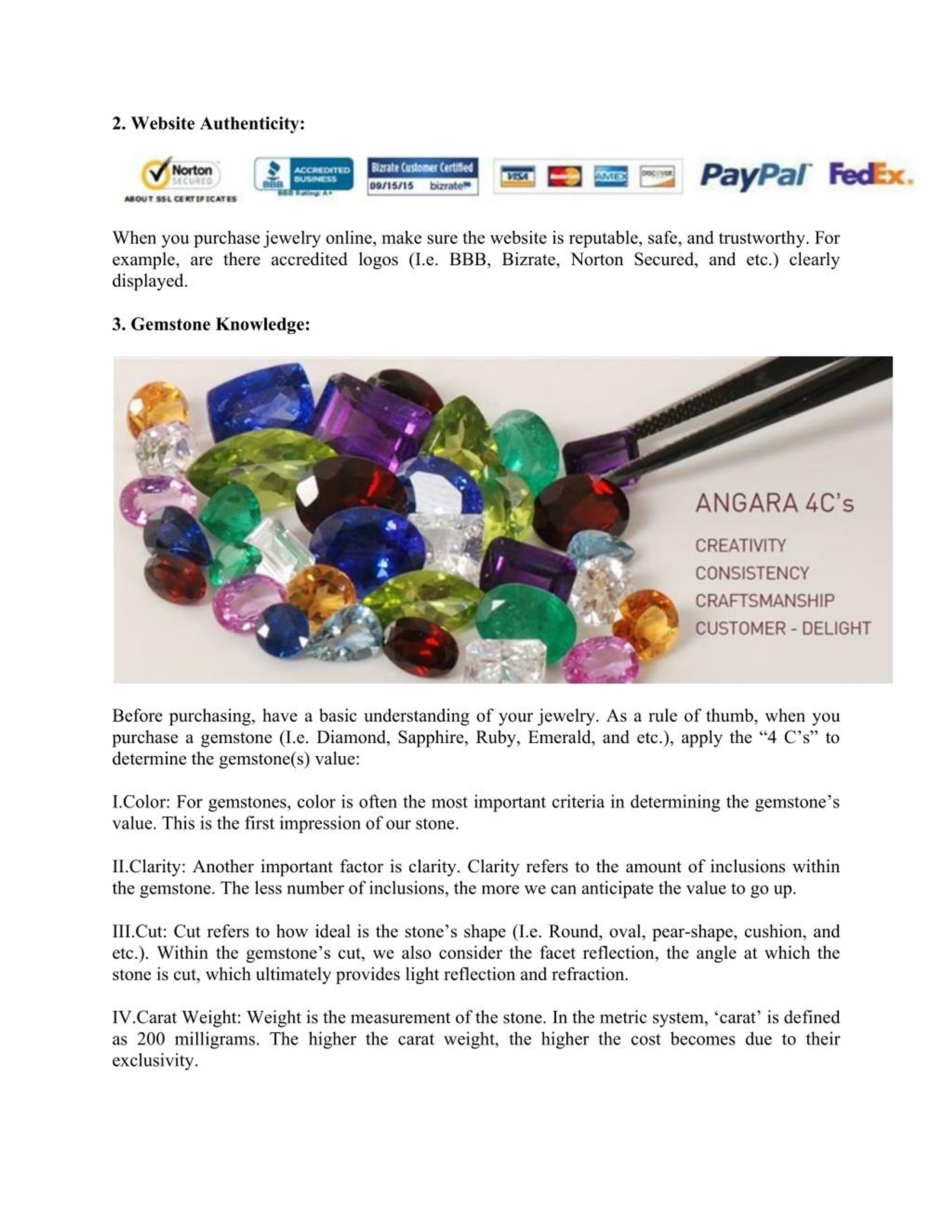 PPT Online Jewelry Buying Guide PowerPoint Presentation, free