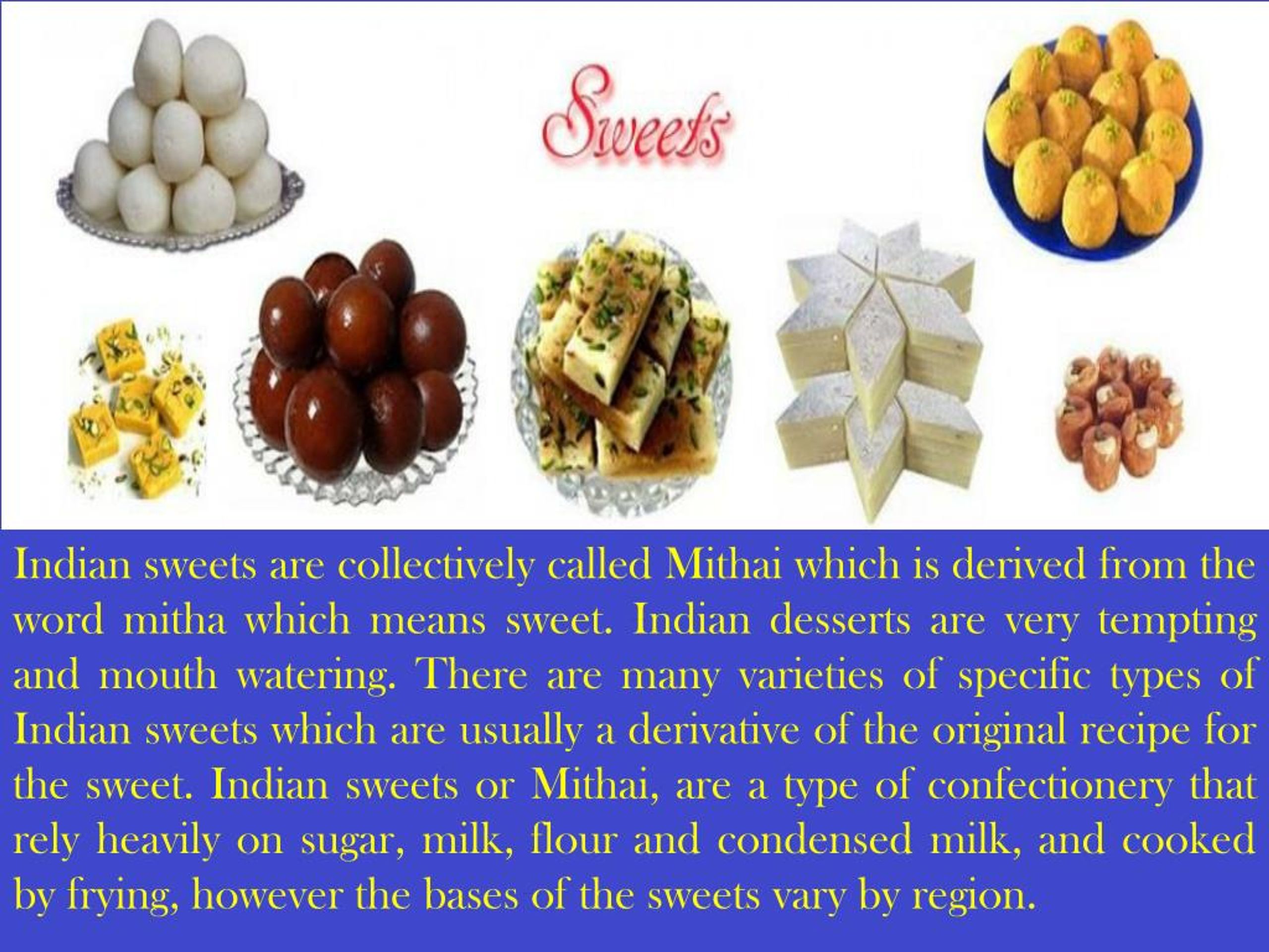 PPT Buy Online Fresh Indian Sweets (Mithai) from