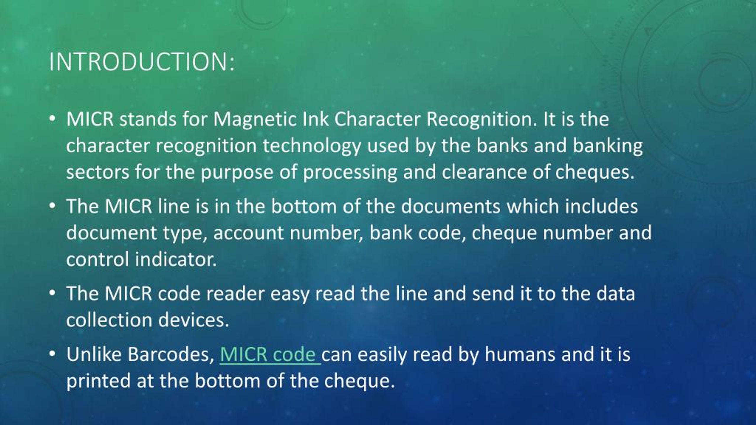 PPT What is MICR code? PowerPoint Presentation, free download ID