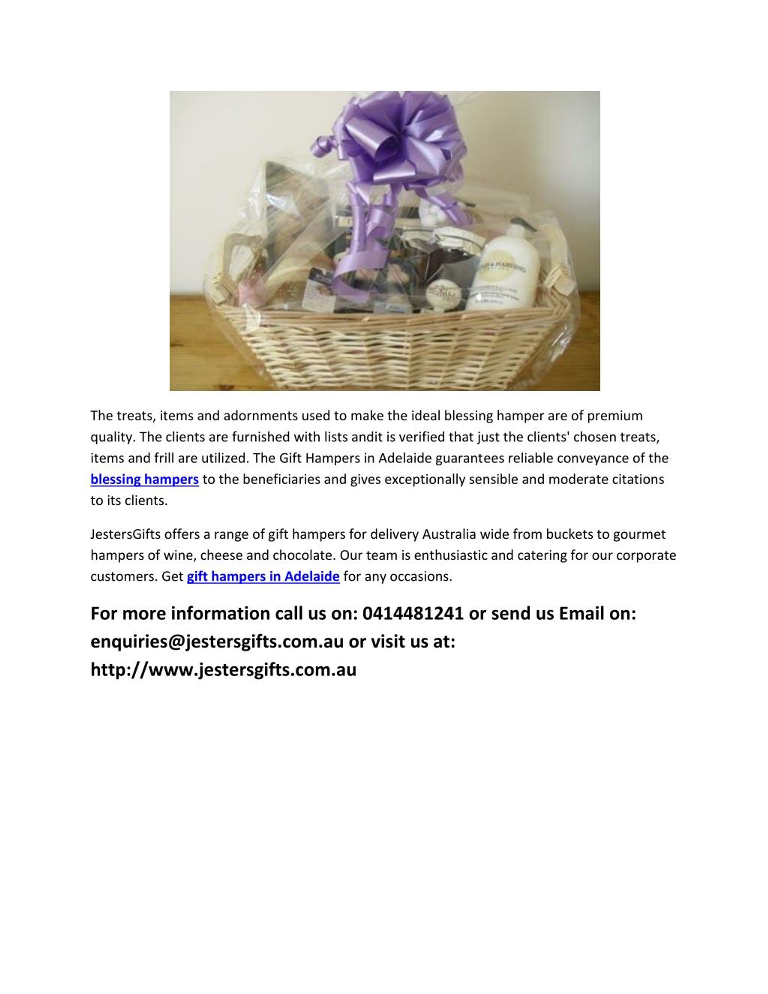 PPT Gift Hampers Adelaide PowerPoint Presentation, free download ID