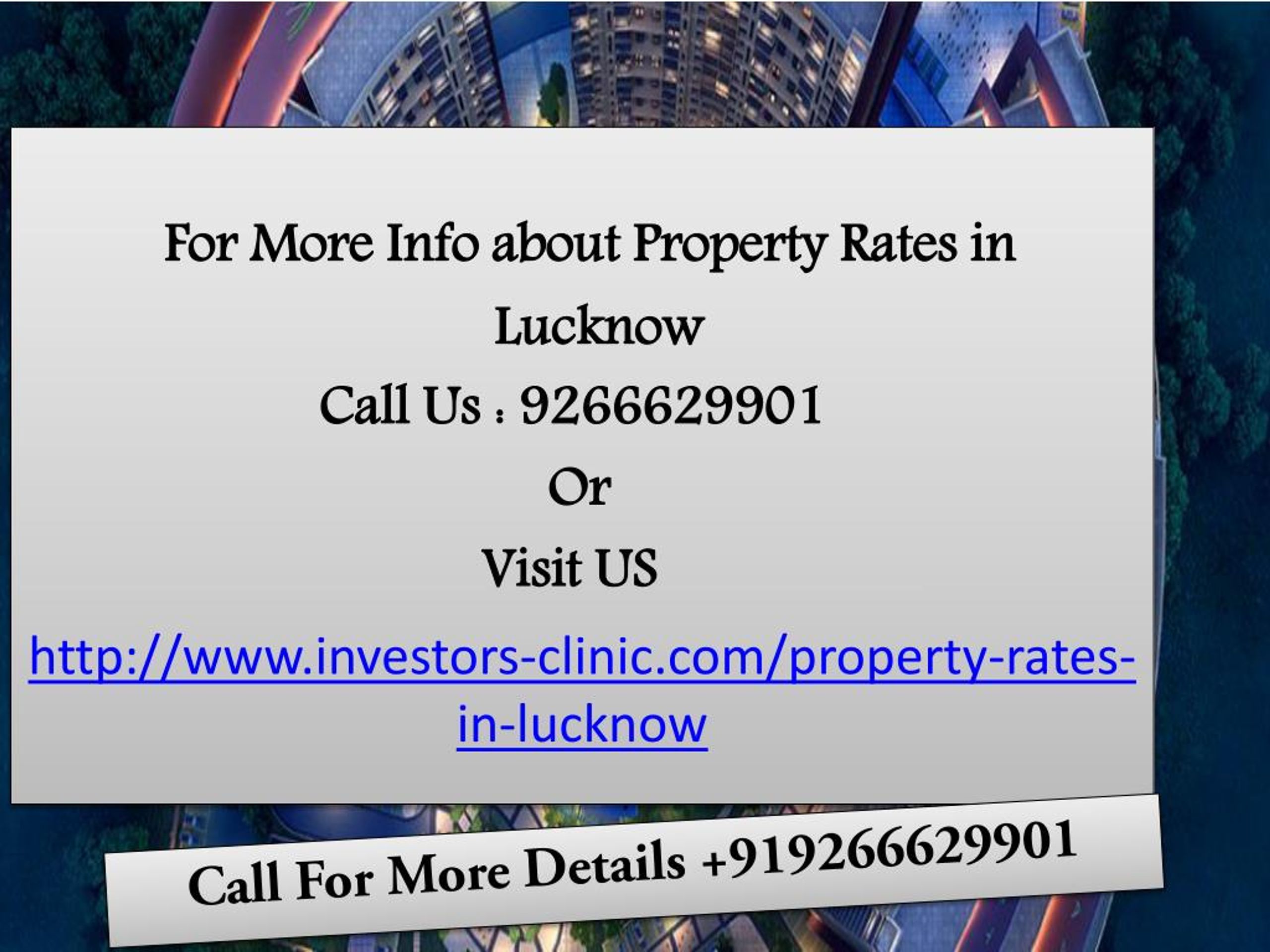PPT Property Rates in Lucknow PowerPoint Presentation, free download