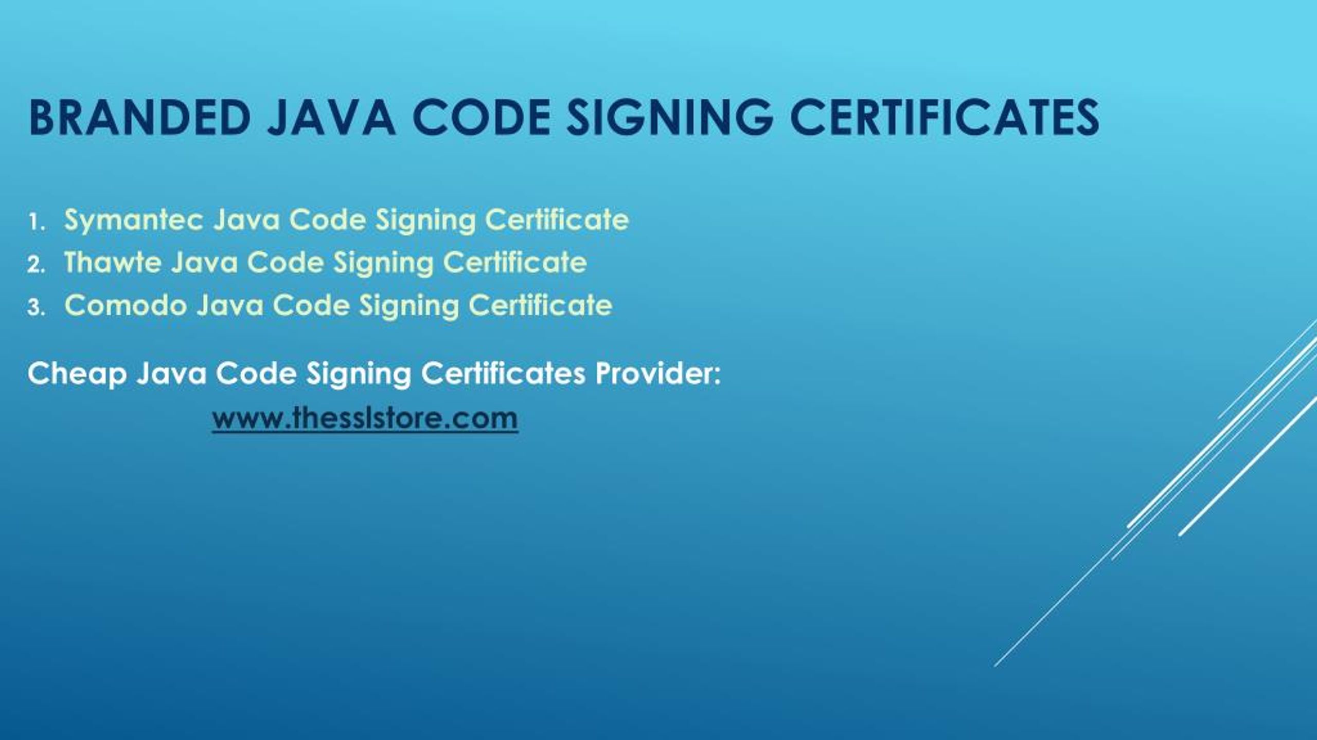 PPT Java Code Signing Certificate PowerPoint Presentation, free