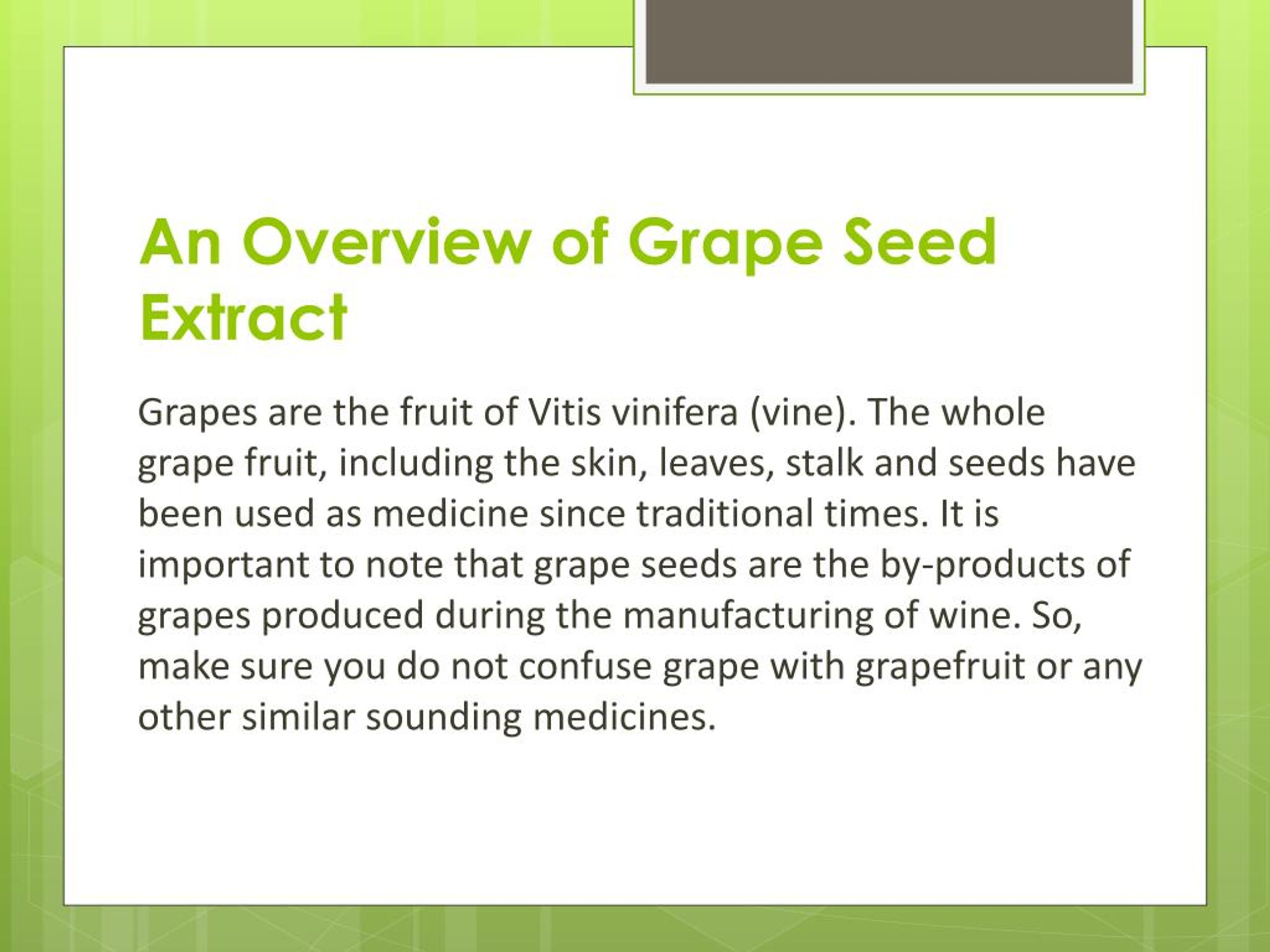PPT Grape Seed Extract Benefits PowerPoint Presentation, free