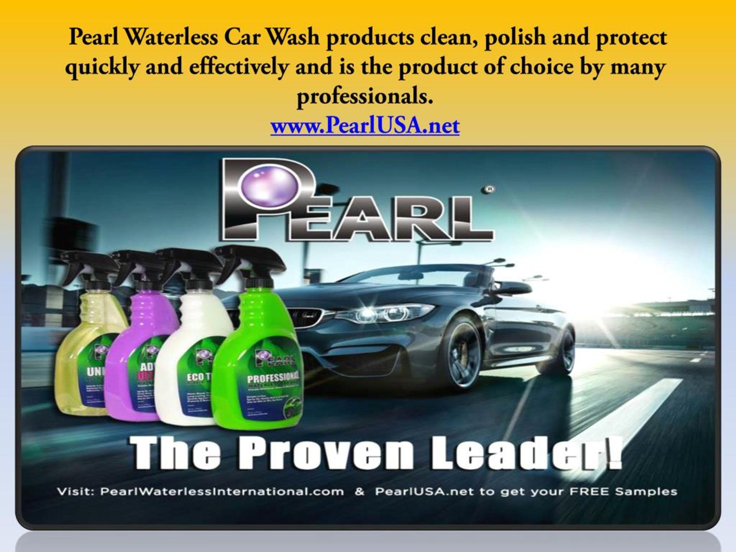 PPT Pearl Waterless Car Wash in Xtreme Mobile. PowerPoint