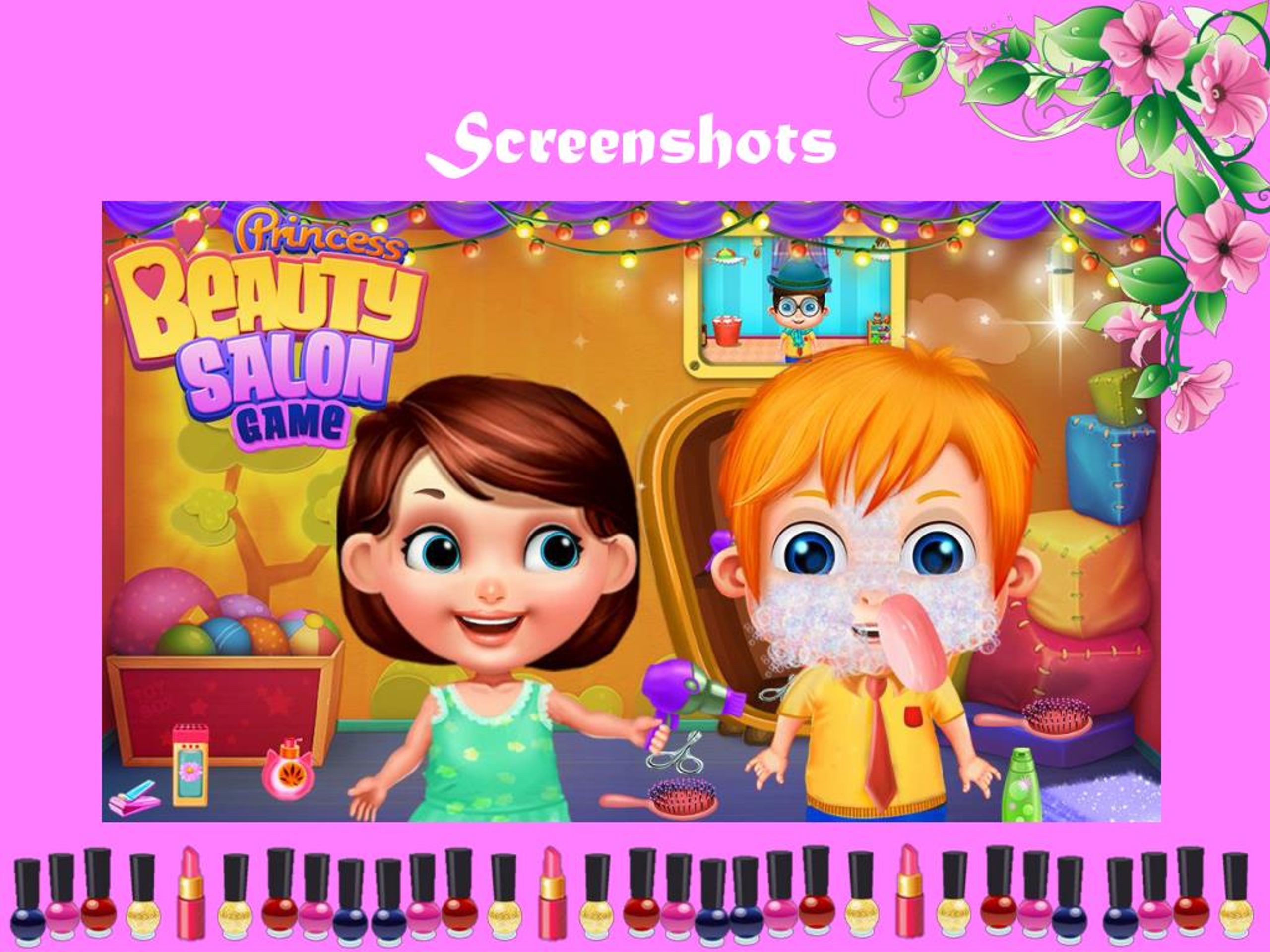 PPT Princess Beauty Salon Game PowerPoint Presentation, free download