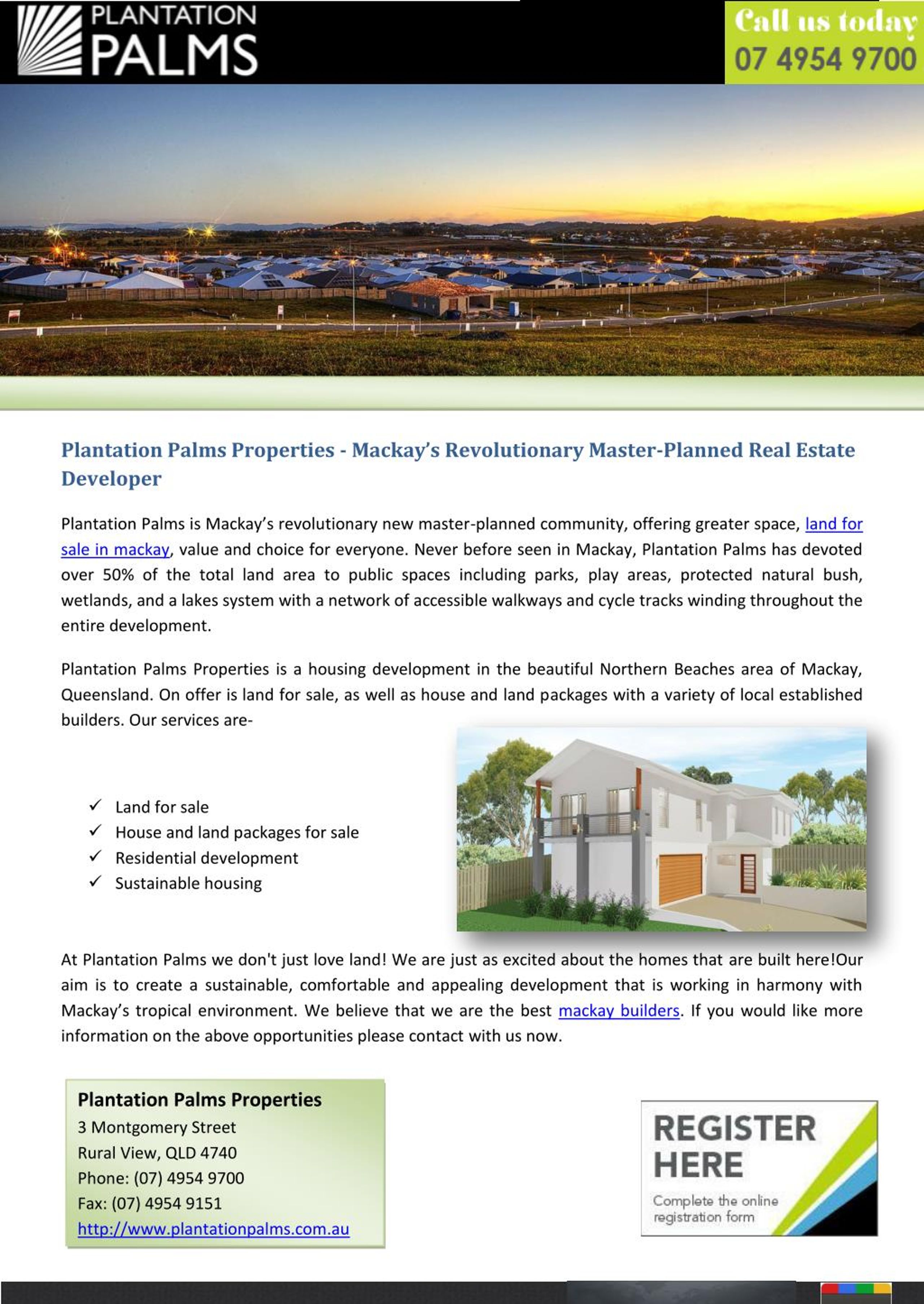 Land For Sale Plantation Palms Mackay at Sherrie Lewis blog