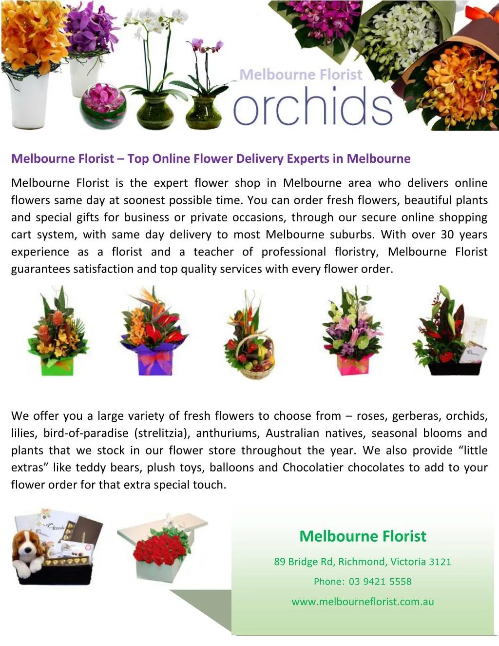 PPT Melbourne Florist Top Online Flower Delivery Experts in Melbourne PowerPoint