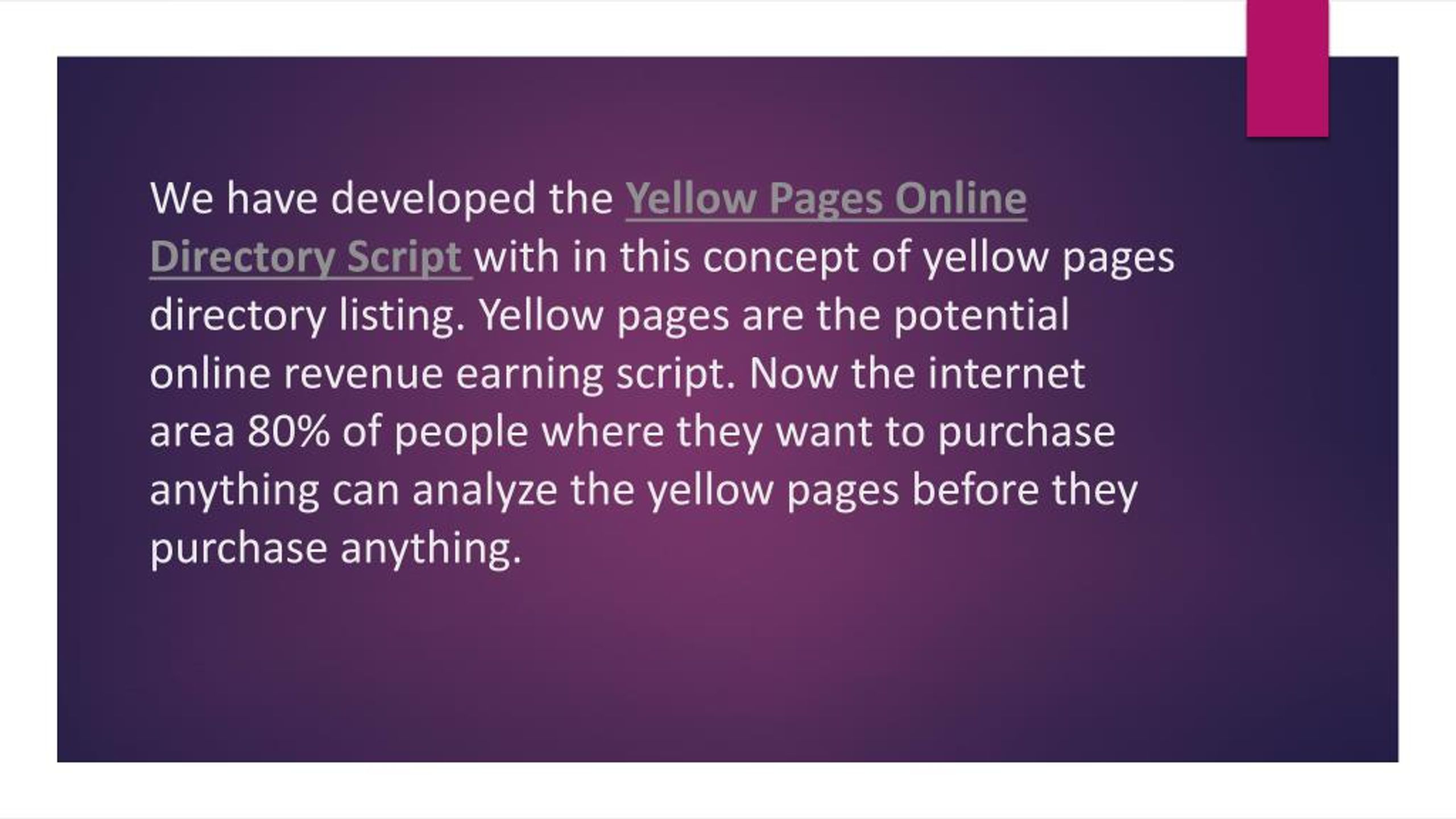 PPT Yellow Pages Clone PowerPoint Presentation, free download ID