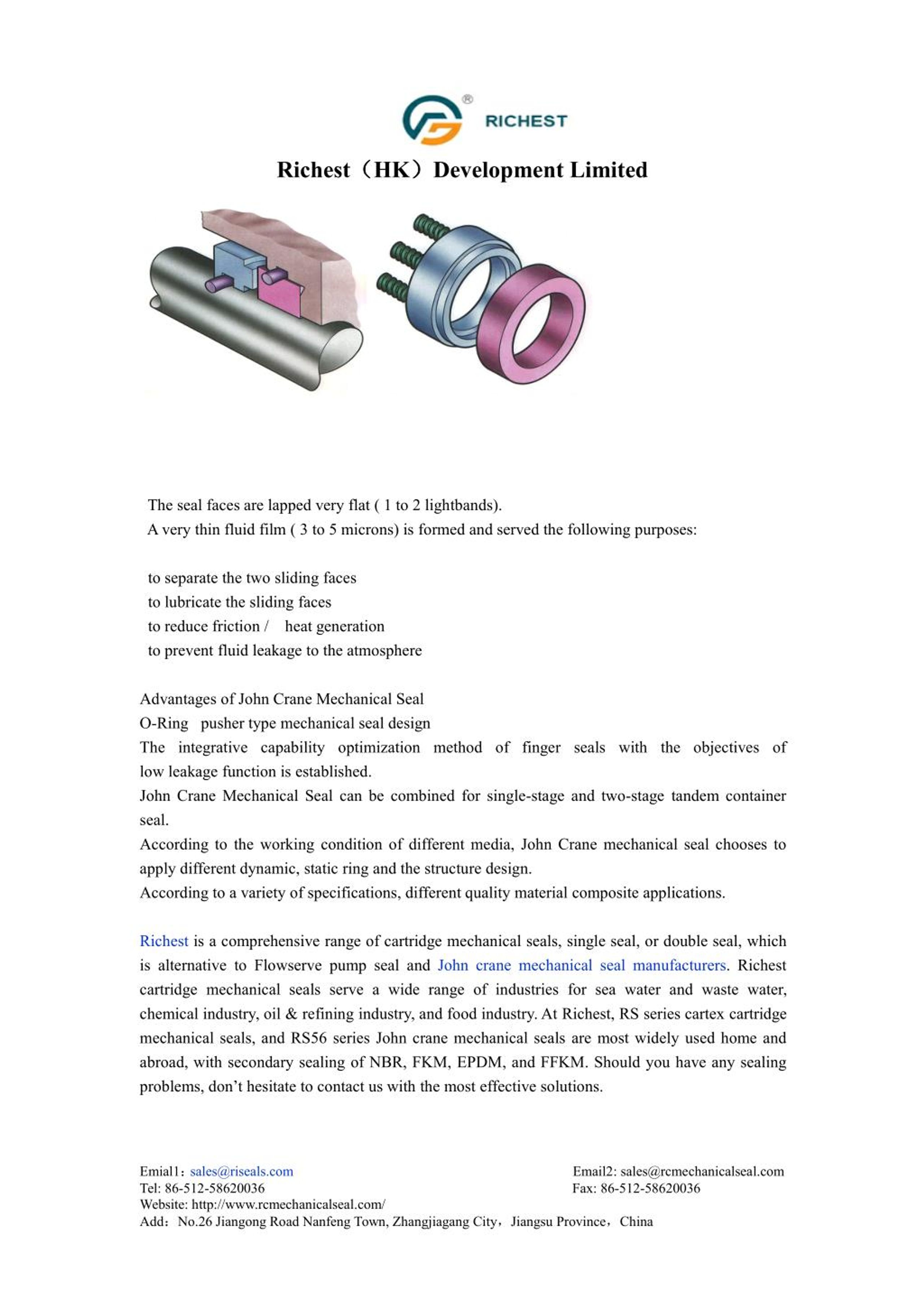PPT Introduction of John Crane Mechanical Seal PowerPoint