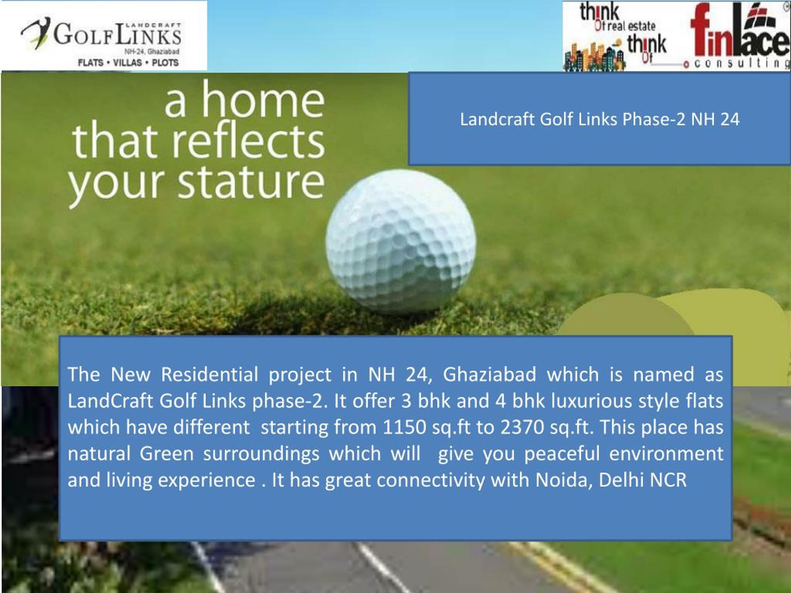 PPT landcraft golflinks Ghaziabad landcraft golf links PowerPoint