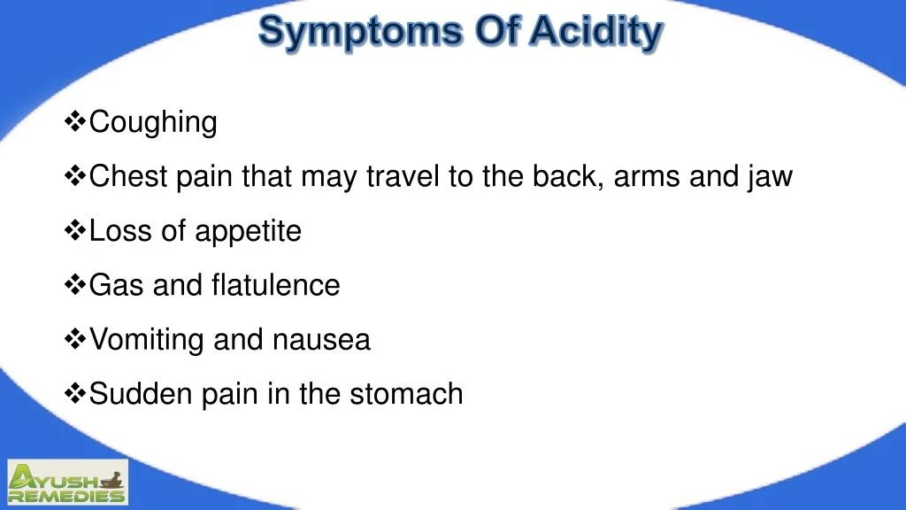 PPT Acidity Symptoms, Causes And Herbal Treatment Cures PowerPoint