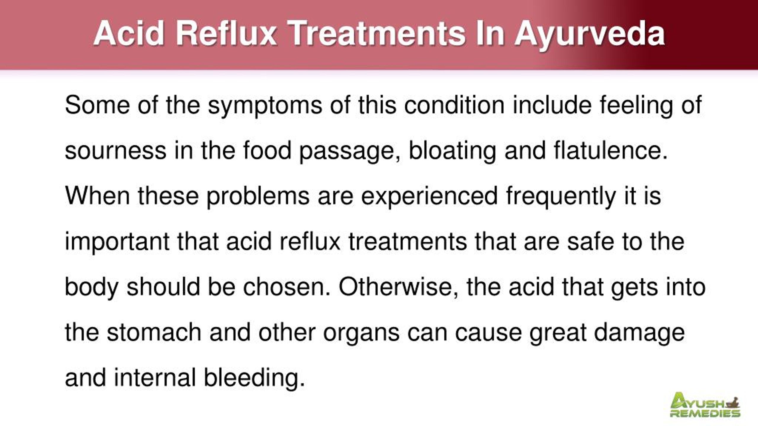 PPT Acidity And Acid Reflux Treatments In Ayurveda PowerPoint