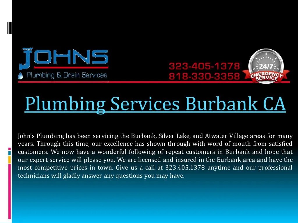 PPT Plumbing Services Burbank CA PowerPoint Presentation, free