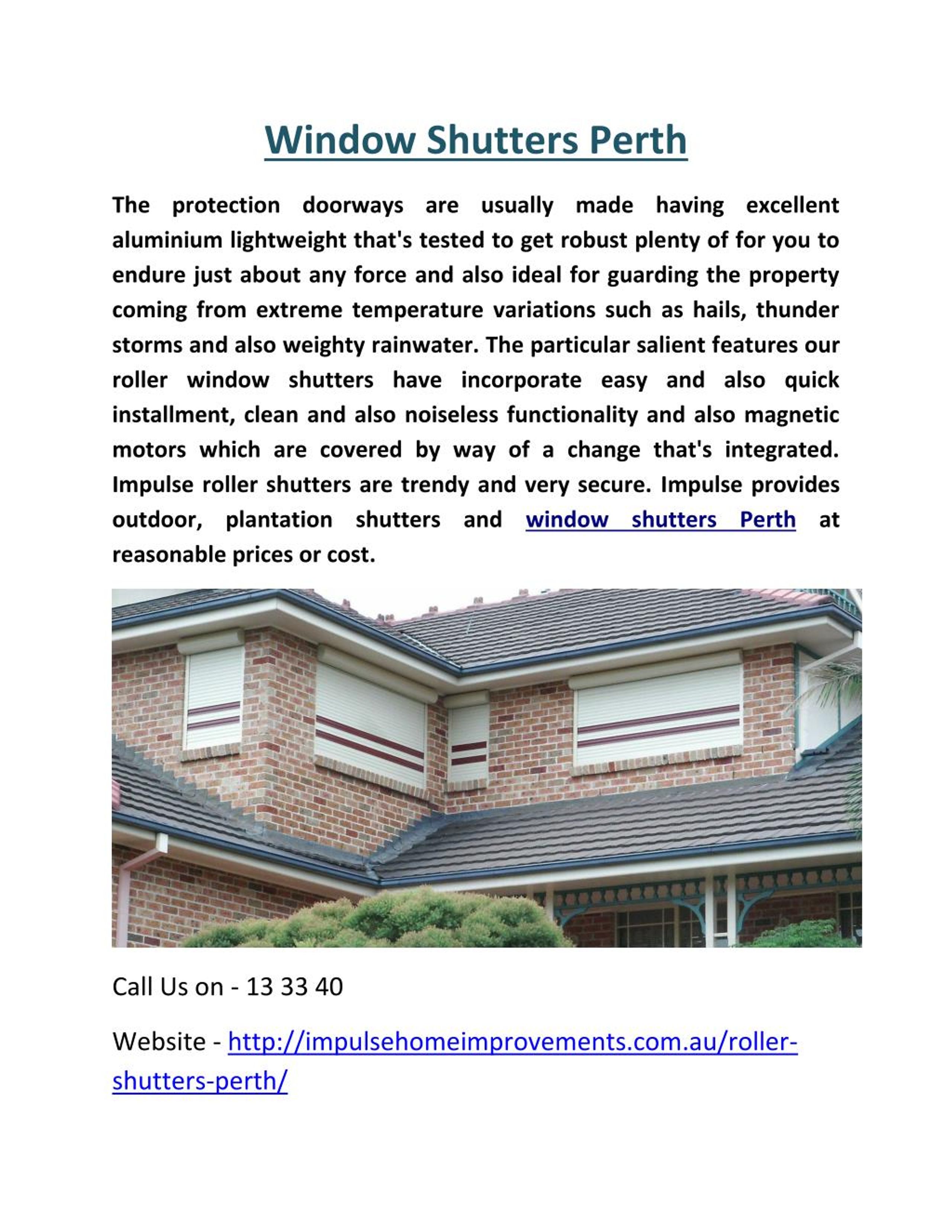 PPT Window Shutters Perth PowerPoint Presentation, free download ID