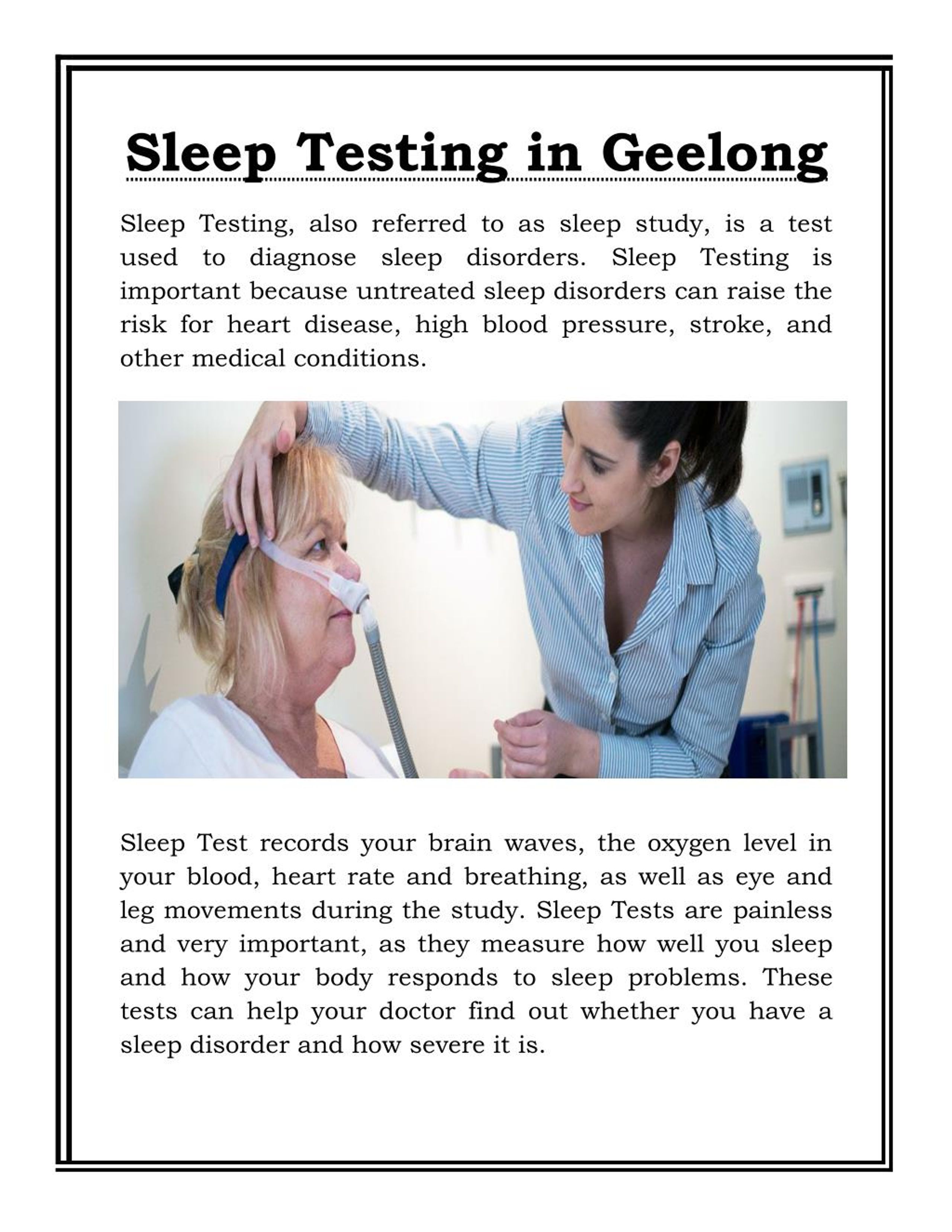 PPT Sleep Testing Geelong PowerPoint Presentation, free download ID